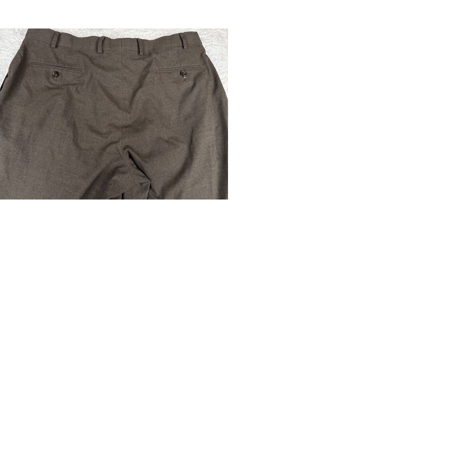 Ralph Lauren Ralph Lauren Pants Mens 38 Gray Plaid Pleated Suit Trouser Poly Rayon RRL Dress Pants Casual Formal Size 38R - 10 Thumbnail