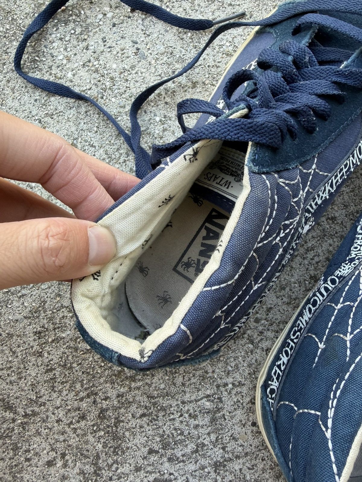 Vans × Wtaps WTAPS Vans Sk8 Mid “S” Navy Size US 8 / EU 41 - 7 Thumbnail