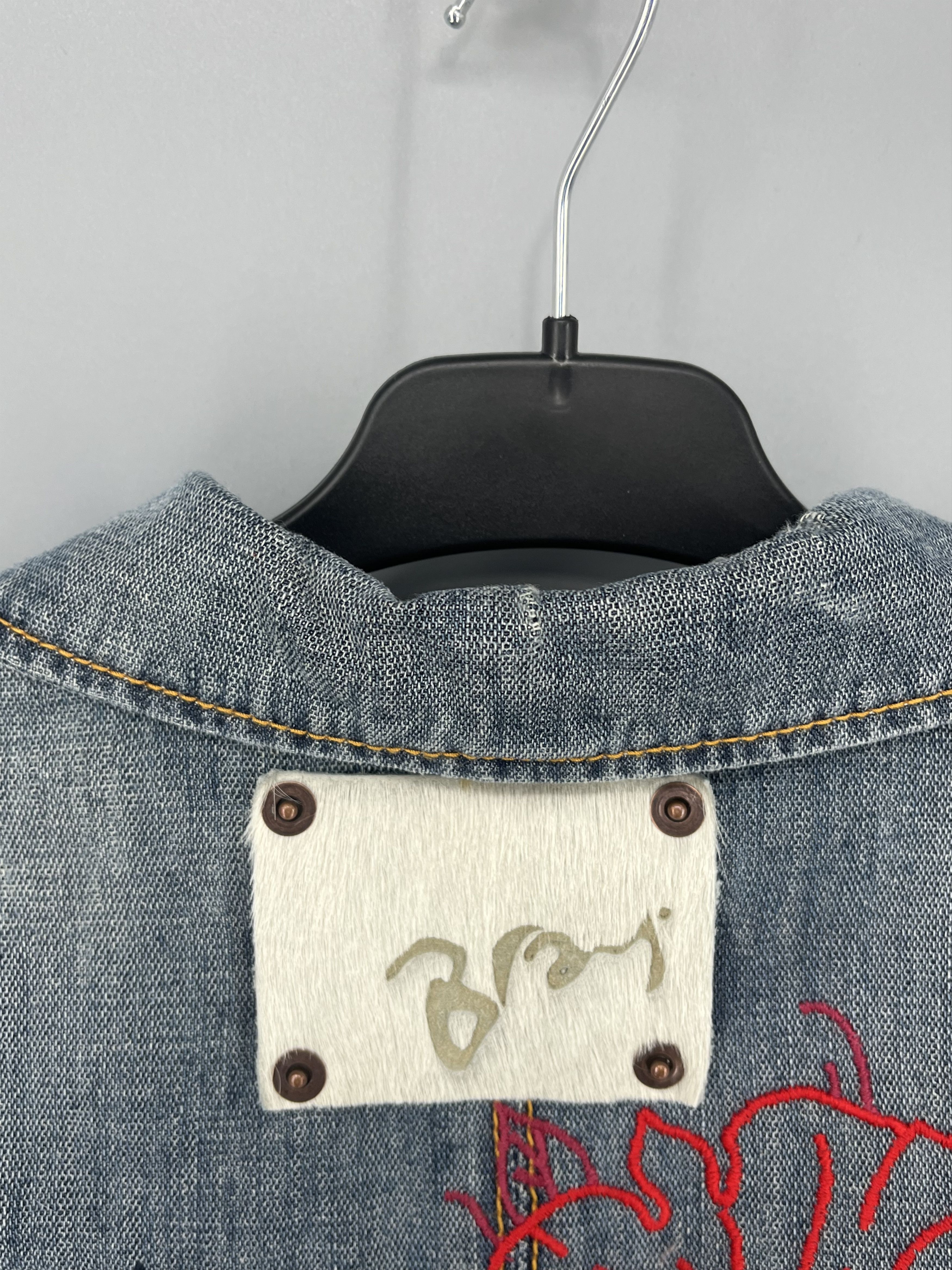 Bray Steve Alan × Japanese Brand Progetti & Prodotti Bray Vintage Y2K Denim Jacket Size S / US 4 / IT 40 - 10 Thumbnail