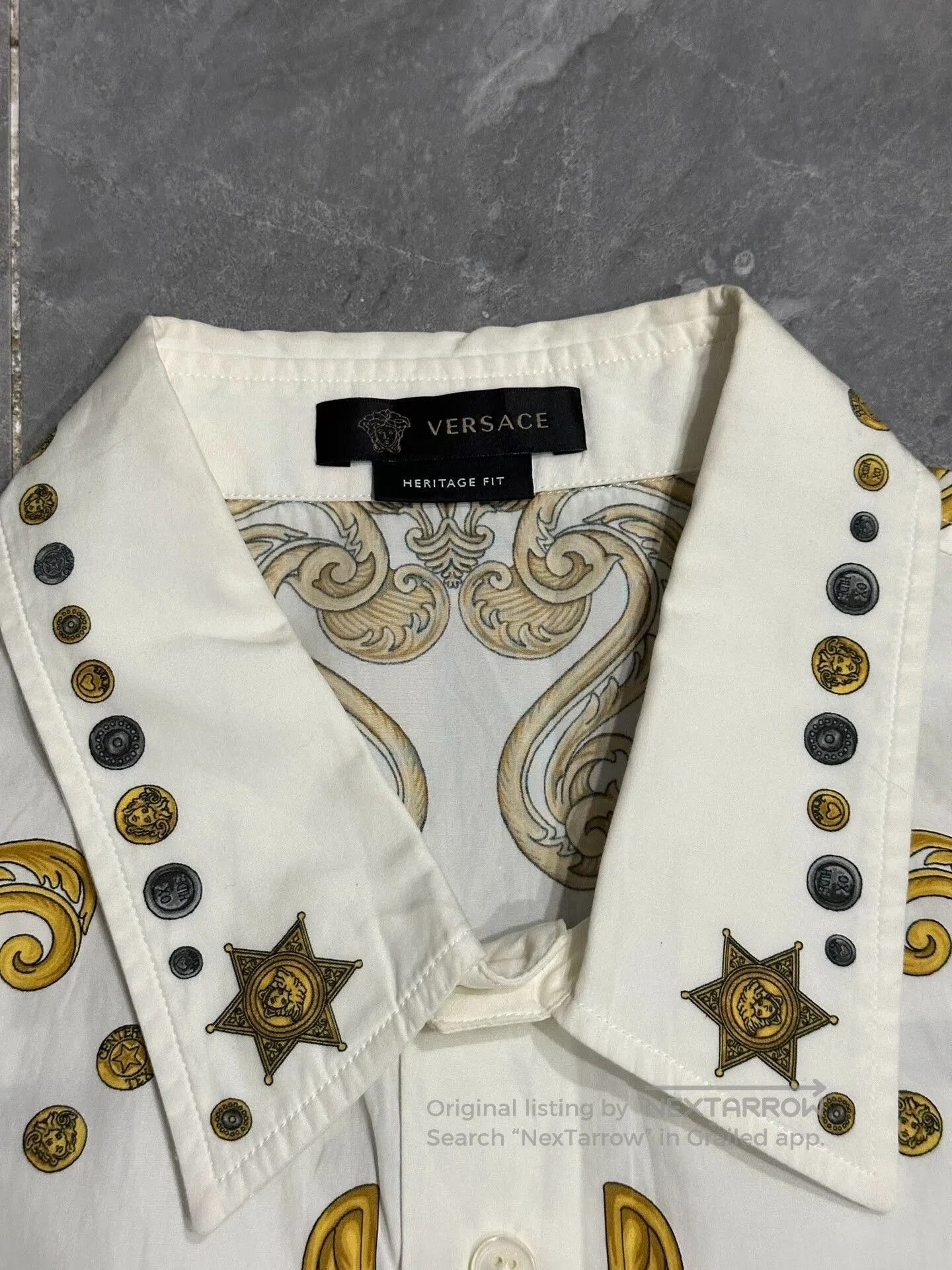 Versace Versace Silk Long Sleeve Shirt. Size US XL / EU 56 / 4 - 3 Thumbnail