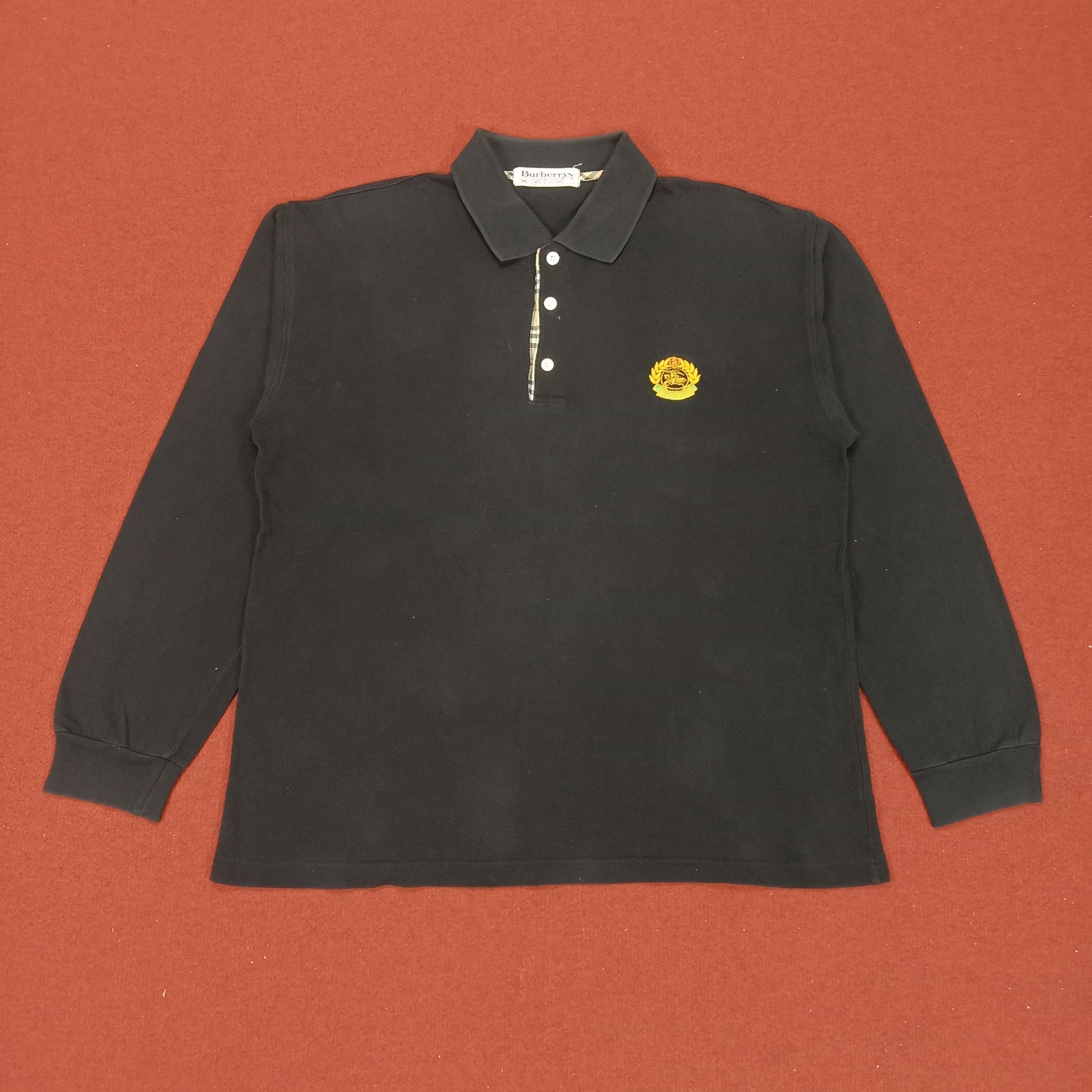 Burberry Long Sleeve Polos Fashion Style
