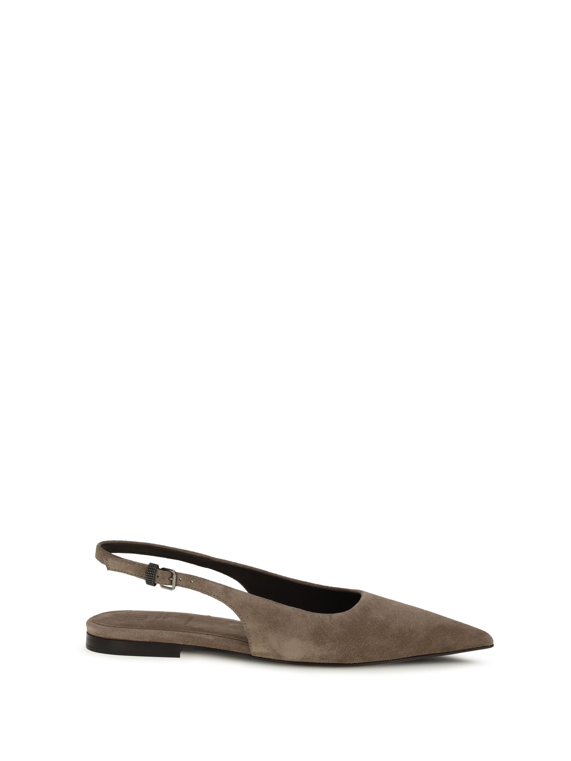 Brunello Cucinelli Suede Ballerinas Size US 10 / IT 40 - 1 Thumbnail