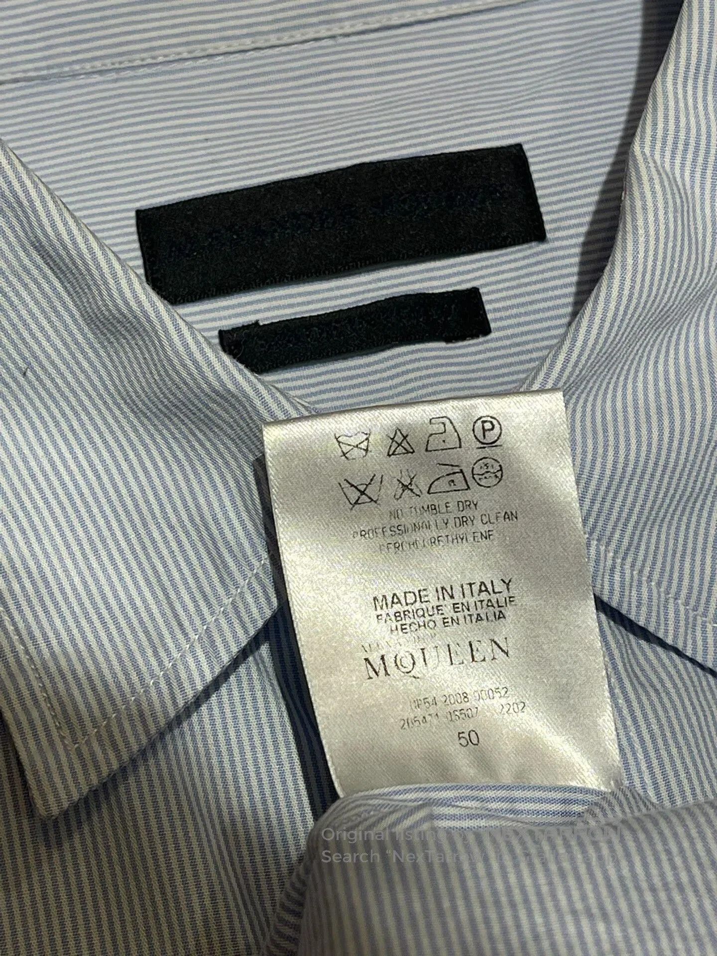 Alexander McQueen alexander mcqueen striped embroidered shirt. Size US L / EU 52-54 / 3 - 9 Thumbnail