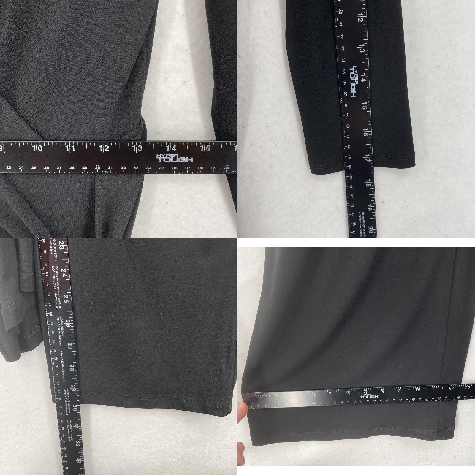 White House Black Market VINTAGE White House Black Market Jumpsuit Womens 2 Black Belted Wrap Wide Leg NWT Size 26" / US 2 / IT 38 - 8 Thumbnail