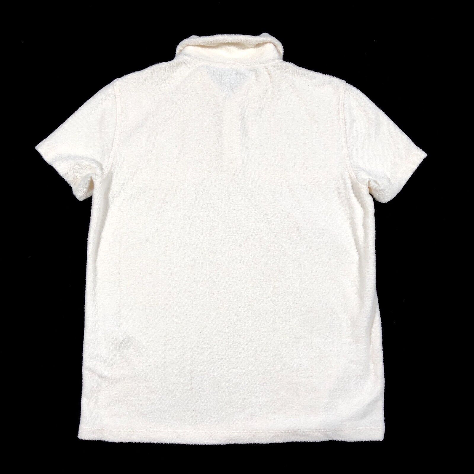 Saint Laurent Paris × Yves Saint Laurent Saint Laurent Striped Cotton Terry Polo Shirt Size Medium M Size US M / EU 48-50 / 2 - 7 Thumbnail