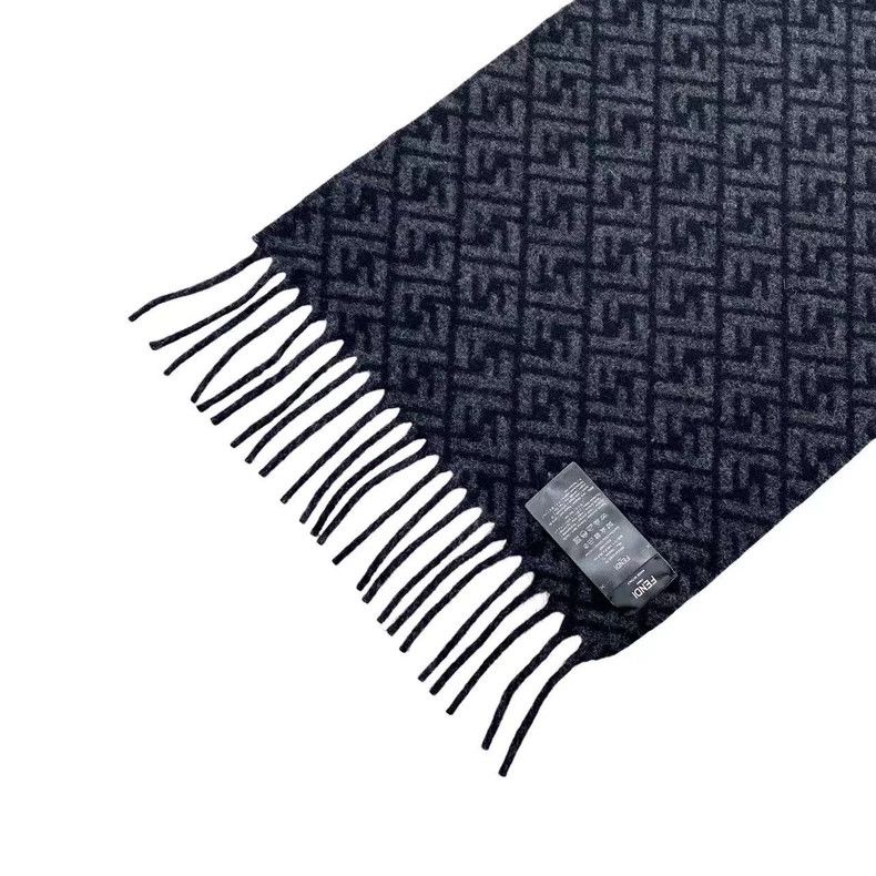 Fendi Fendi Black old-fashioned scarf Size ONE SIZE - 5 Thumbnail