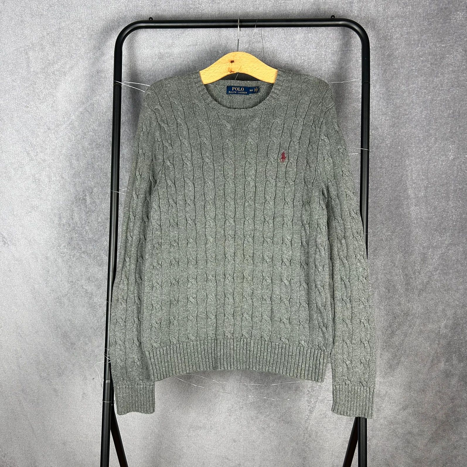 Designer × Polo Ralph Lauren × Ralph Lauren Polo Ralph Lauren knitwear sweater mini logo pony grey Size US S / EU 44-46 / 1 - 1 Thumbnail