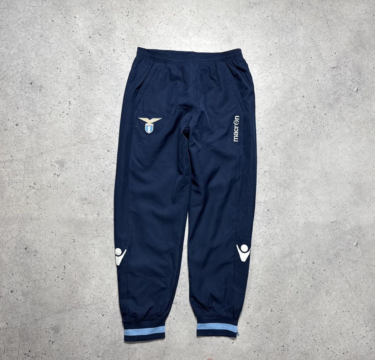 Macron Macron FC Lazio Nylon Football Track Pants Drill Soccer Size US 36 / EU 52 - 1 Thumbnail