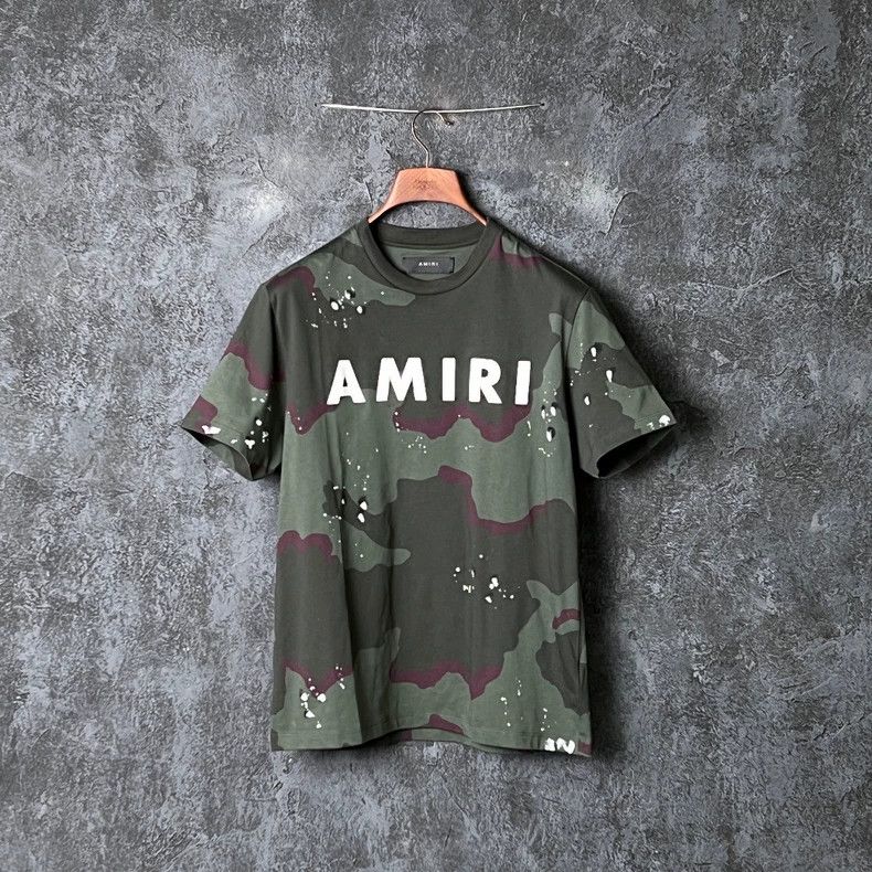 Amiri Amiri Camo Letter Printed Cotton T-Shirt Size US XS / EU 42 / 0 - 1 Thumbnail