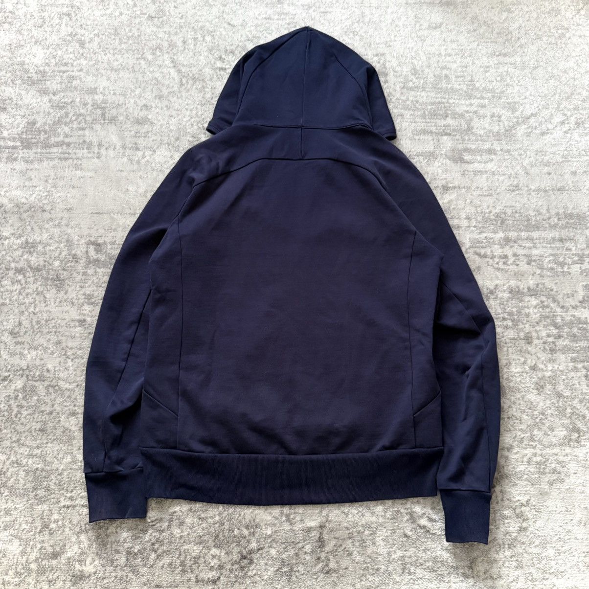 Kazuyuki Kumagai Attachment Kazuyuki Kumagai Double Riri Zipper Navy Cotton Hoodie Size US L / EU 52-54 / 3 - 7 Thumbnail