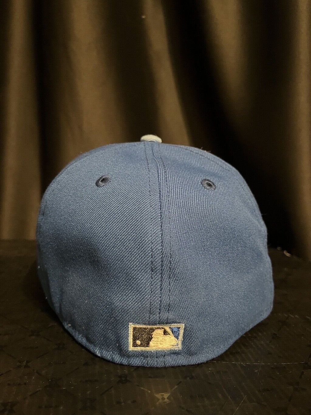 New Era 7 1/4 - Boston Red Sox Fitted Hat - Royal Blue Black TwoTone Size ONE SIZE - 4 Thumbnail