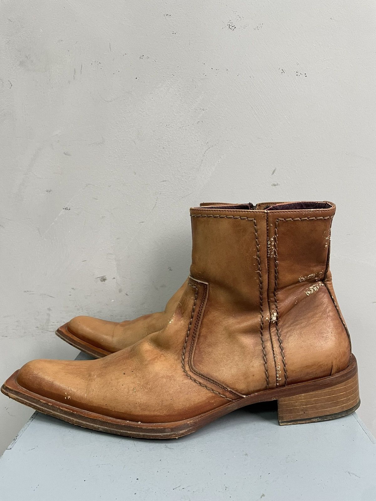 Hedi Slimane Western hype if six was nine boots japanese moto fashion Size US 9.5 / EU 42-43 - 7 Thumbnail