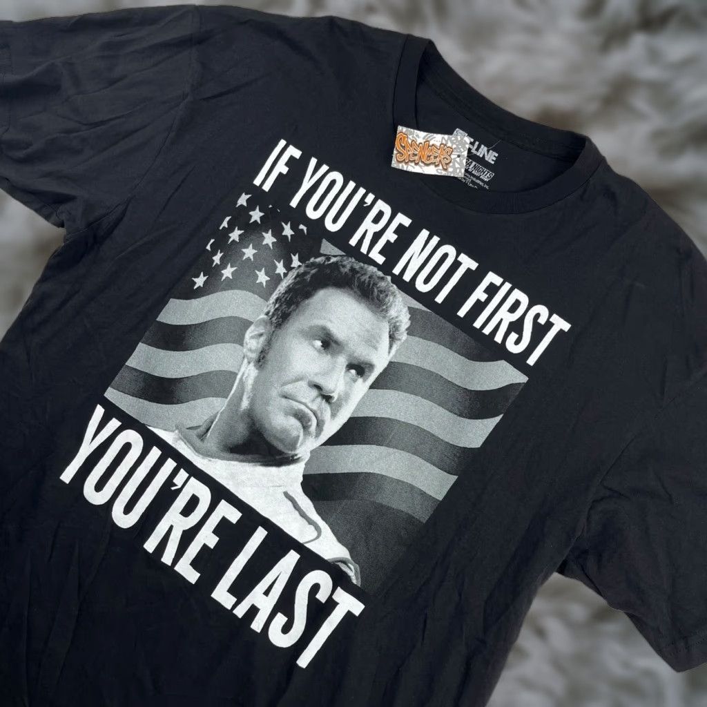 X-LARGE T-Line Talladega Nights Graphic Print T-Shirt Black XL Short Sleeve  Mens | Grailed, image size:1024x1024