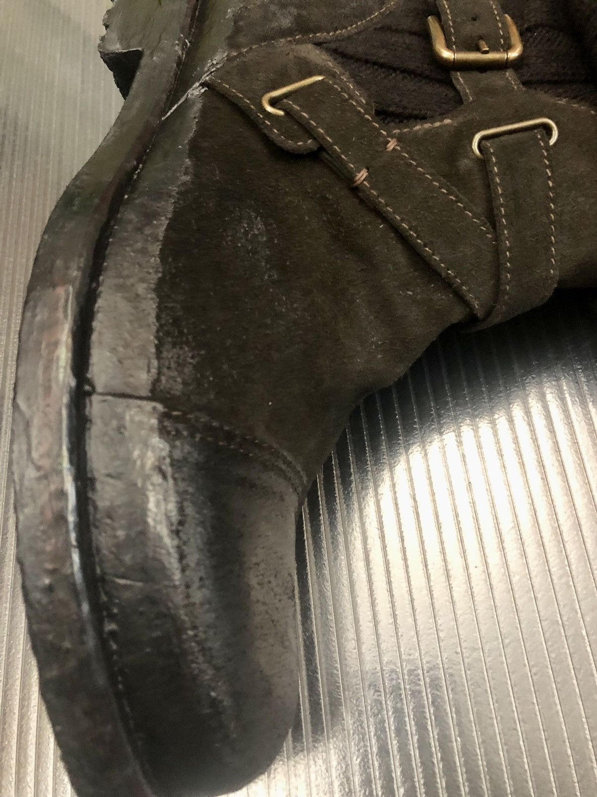 Dolce & Gabbana Dolce and Gabbana 🇮🇹 oiled suede wool sock Alpine boot 10 NEW Size US 10 / EU 43 - 5 Thumbnail