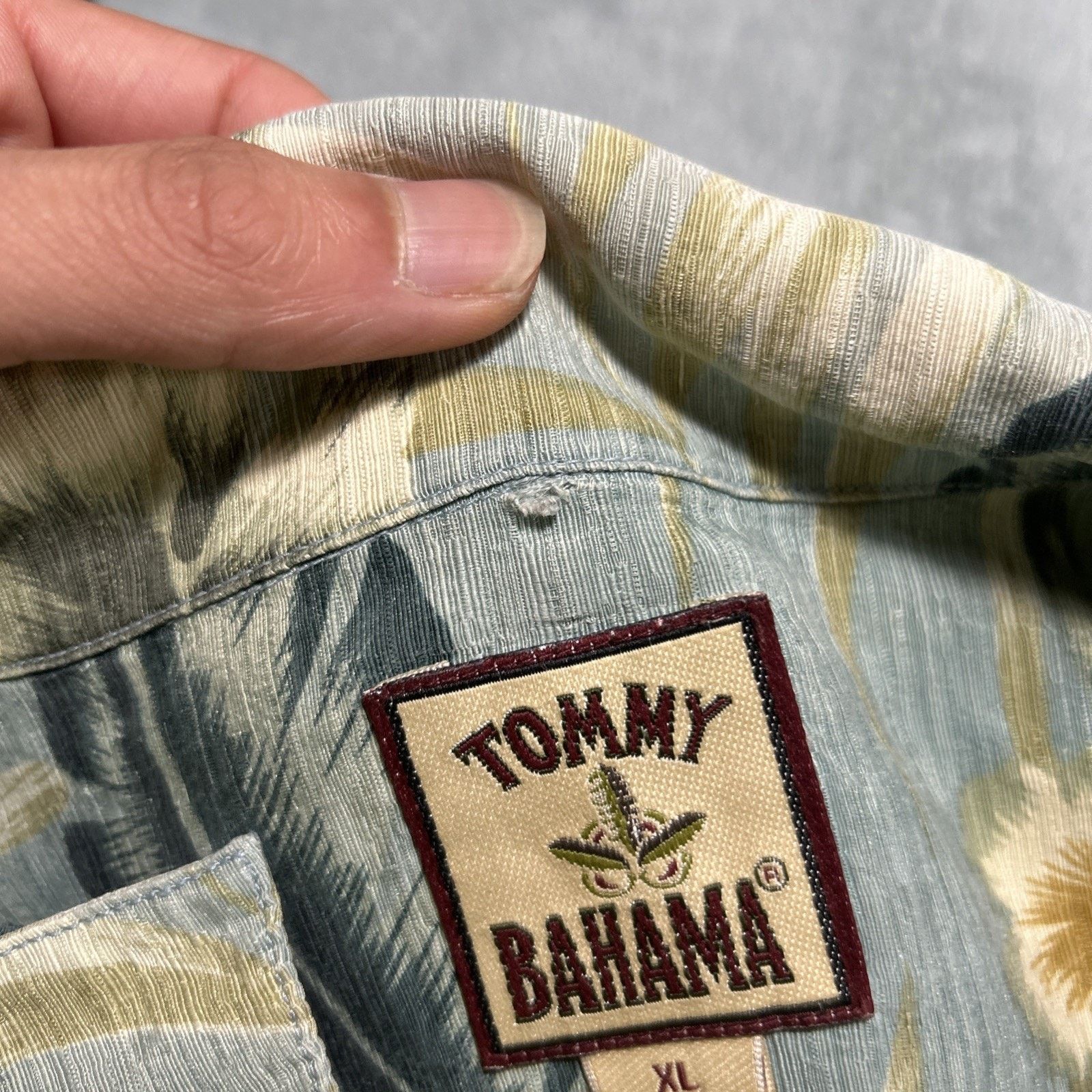 Tommy Bahama Tommy Bahama 70s Hawaiian Loop Collar Silk Linen Shirt XL Size US XL / EU 56 / 4 - 5 Thumbnail