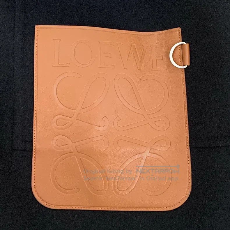 Loewe Loewe Black Logo Patch Leather Pocket Single-Breasted Wool Size M / US 6-8 / IT 42-44 - 5 Thumbnail