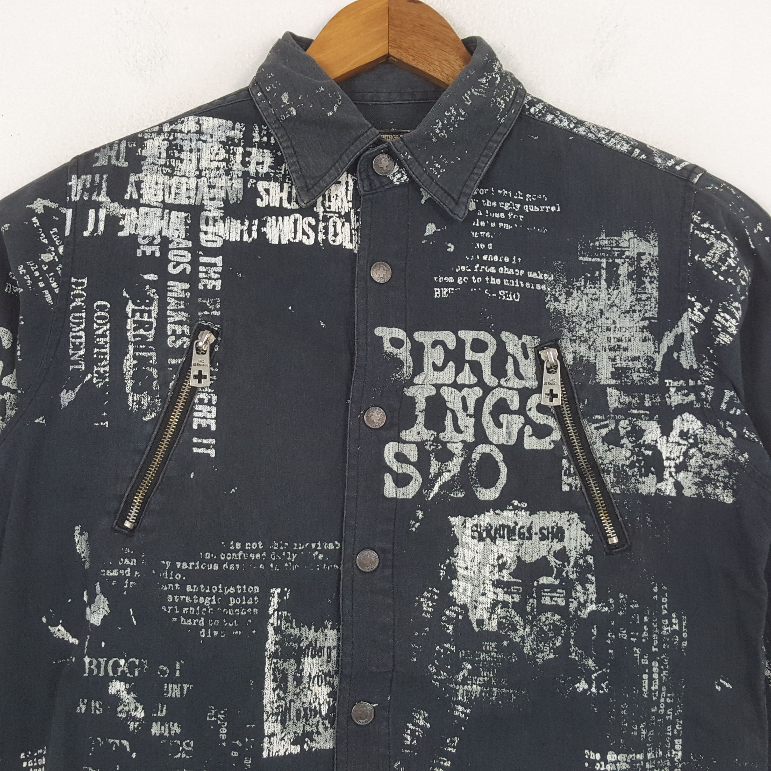 Designer × Japanese Brand × Vintage Vintage Bernings Sho Japan Brand Button Up Jacket C286N16 Size US S / EU 44-46 / 1 - 2 Thumbnail
