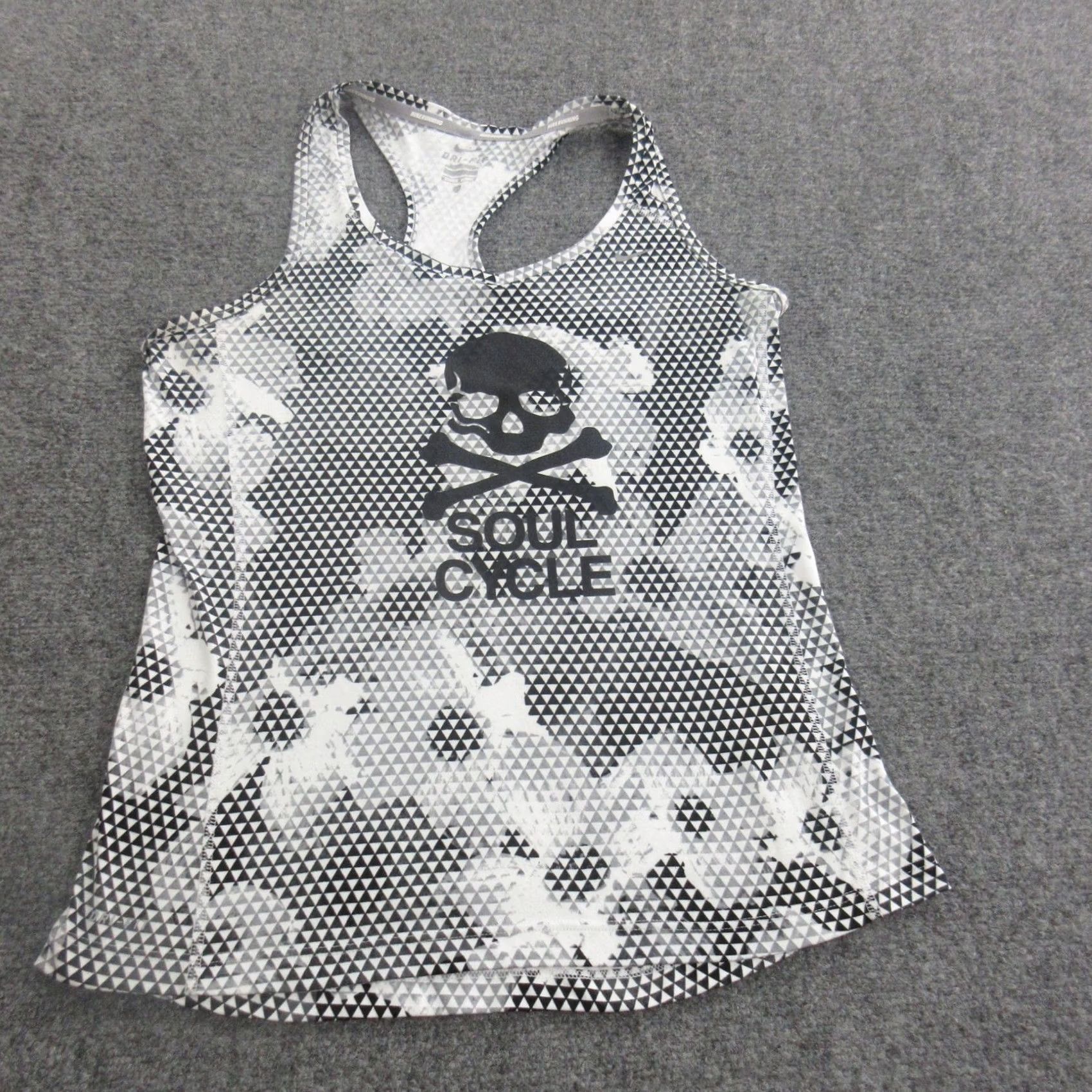 Nike Nike Dri-FIT Running Tank Top Womens M Black Racerback Fitness Shirt Size M / US 6-8 / IT 42-44 - 2 Thumbnail
