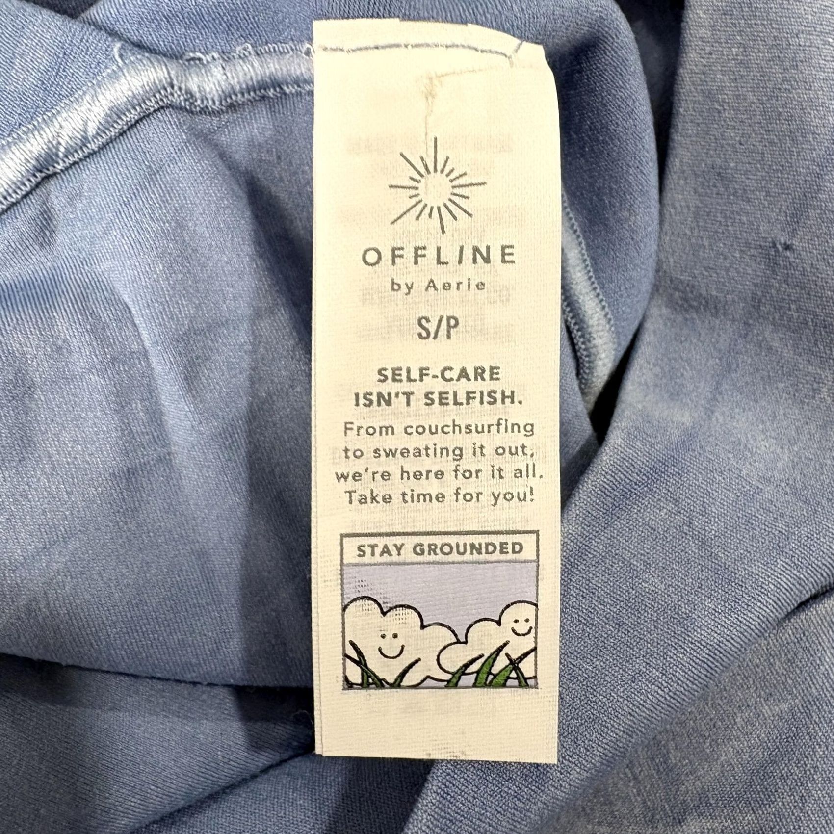 Vintage Aerie Flare Leggings Womens Small Blue Hi Rise Gym Stretch Yoga Trousers List 32in Inseam Activewear Sport Pants Size 28" / US 6 / IT 42 - 2 Thumbnail