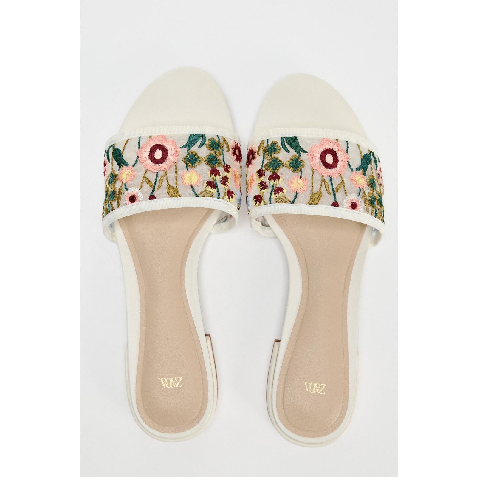 Zara ZARA Floral Sandals NWT Size US 7.5 / IT 37.5 - 14 Thumbnail