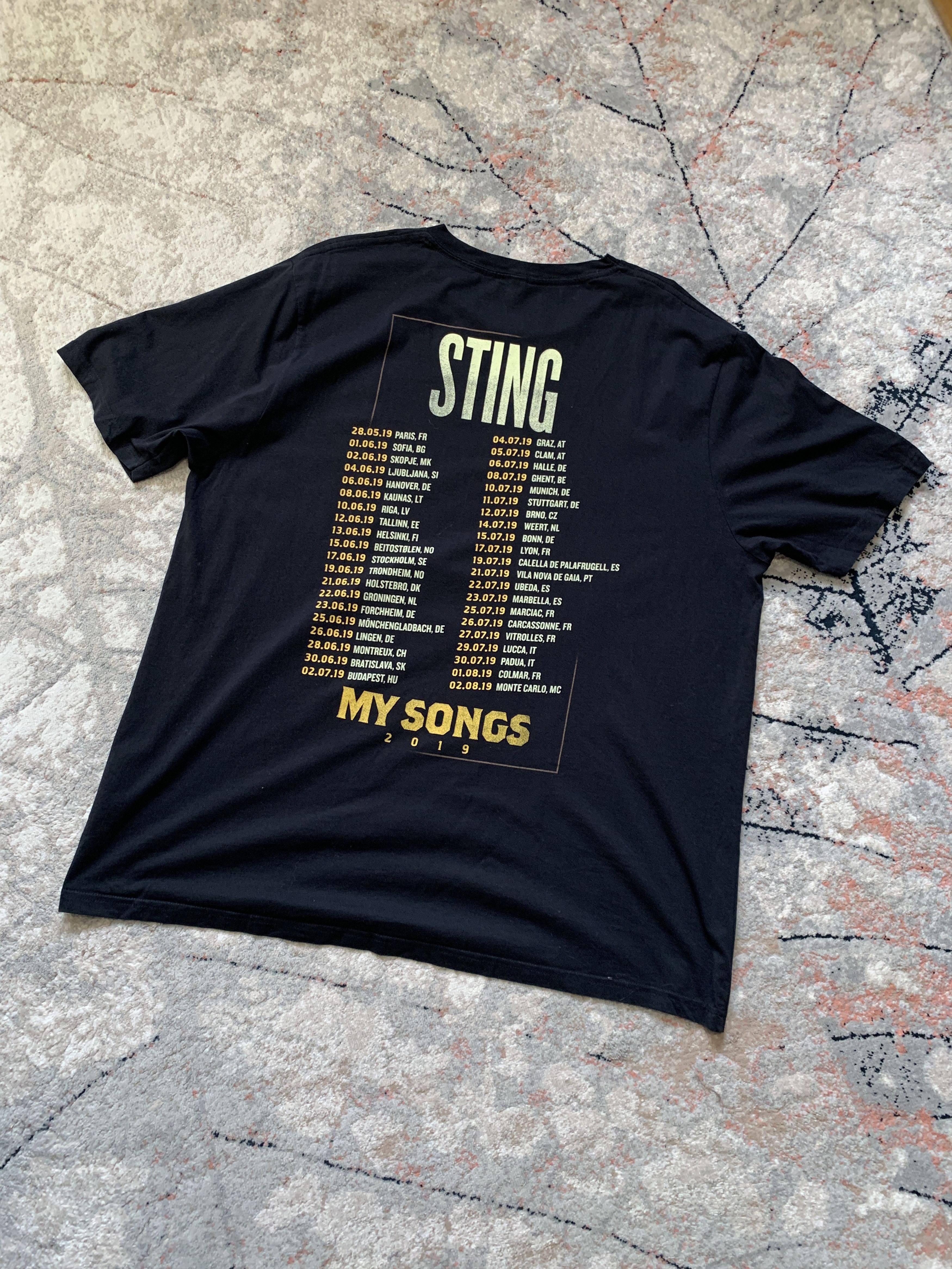 Band Tees Sting Ny Songs 2019 Tee Size US XXL / EU 58 / 5 - 6 Thumbnail