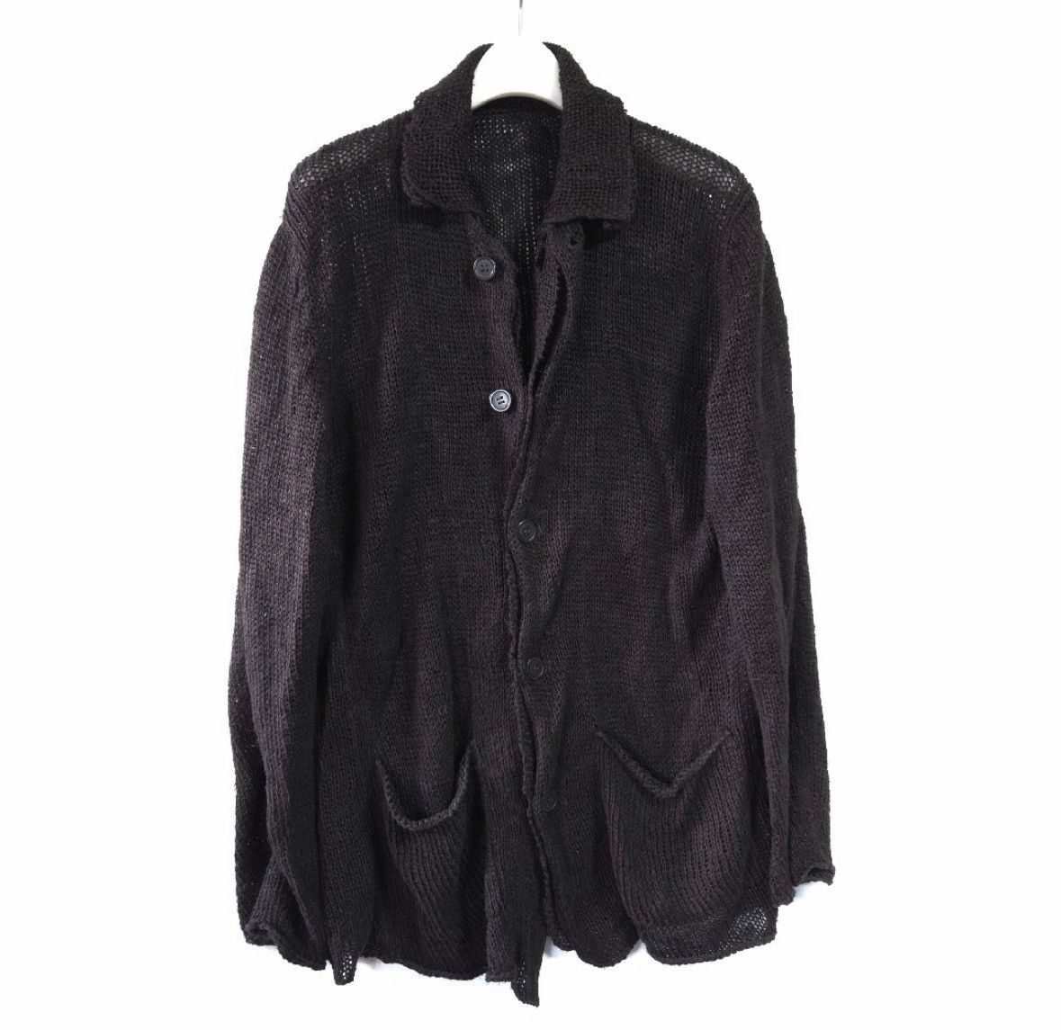 Yohji Yamamoto Yohji Yamamoto Pour homme 2001SS Double-Layered Cardigan Size US M / EU 48-50 / 2 - 1 Thumbnail