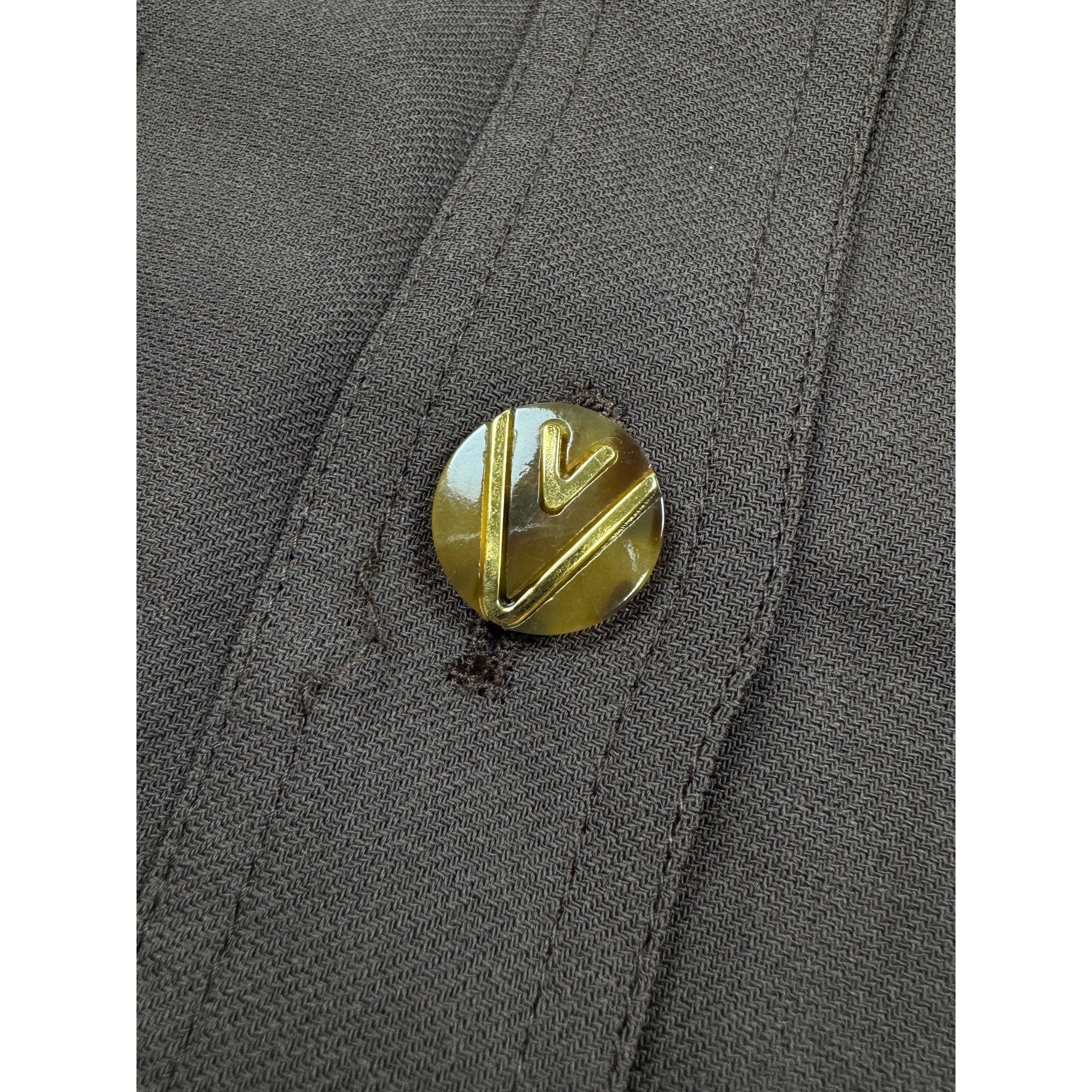 Valentino Valentino Miss V Vintage Belted Overshirt (Y1209) Size M / US 6-8 / IT 42-44 - 4 Thumbnail