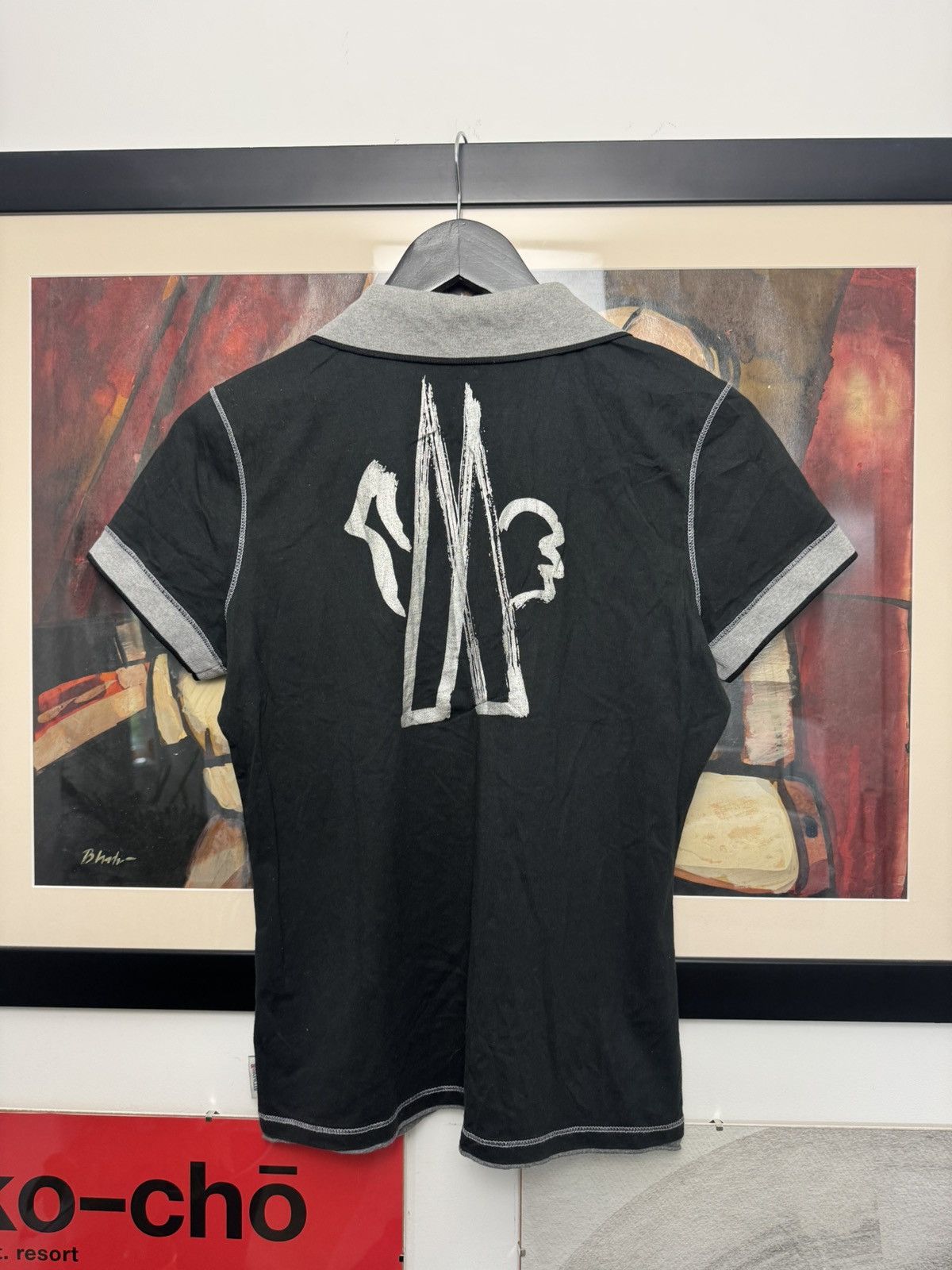 Moncler Moncler Vintage 90s Big Logo Designer Polo Luxury High End Size L / US 10 / IT 46 - 1 Thumbnail