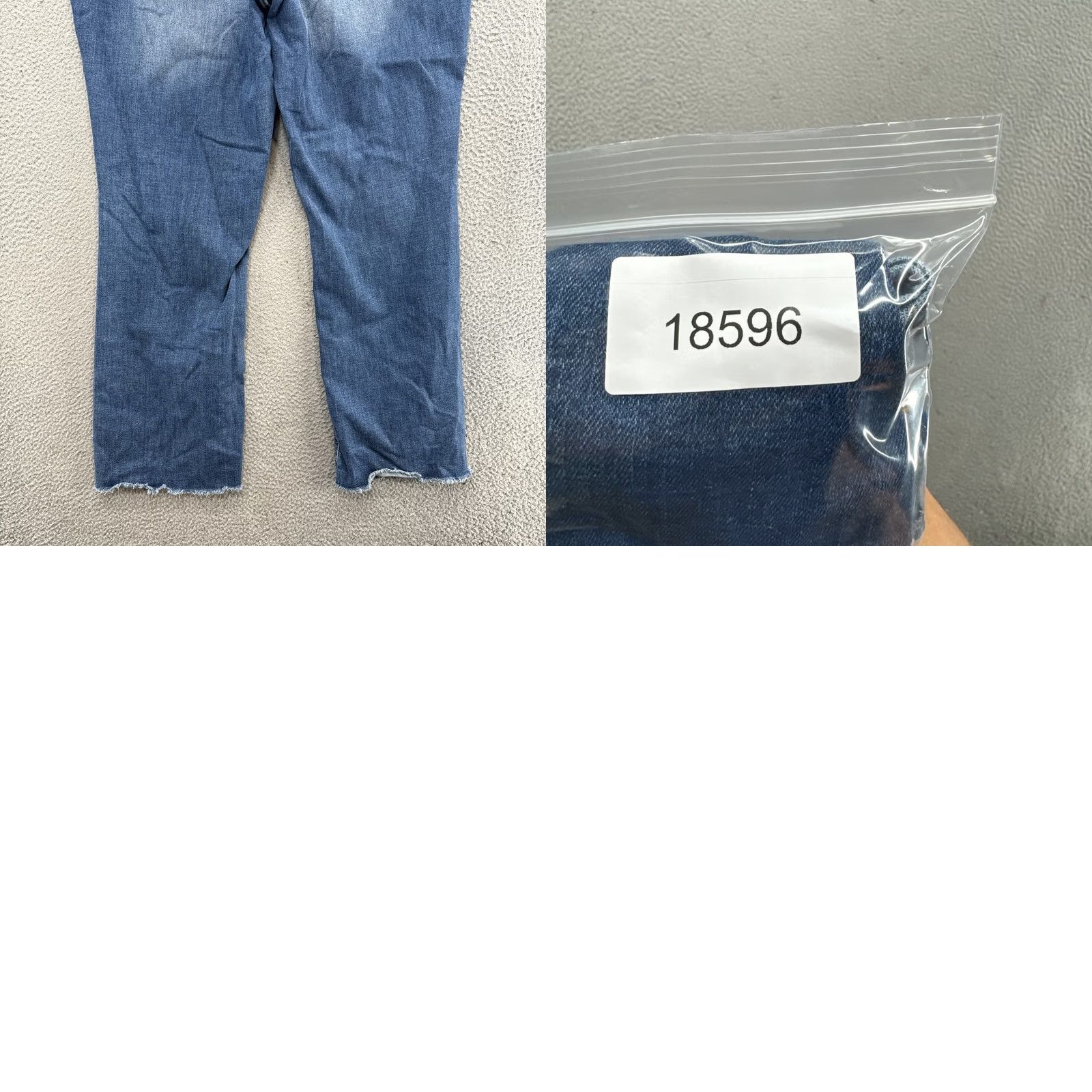 Vintage Maurices Edgely Mid Rise Slim Boot Jeans 24W Reg Blue Denim Fring e Logo 5-Pocket Stretch Vintage No Womens Jeans Size 42" / US 20 - 9 Thumbnail
