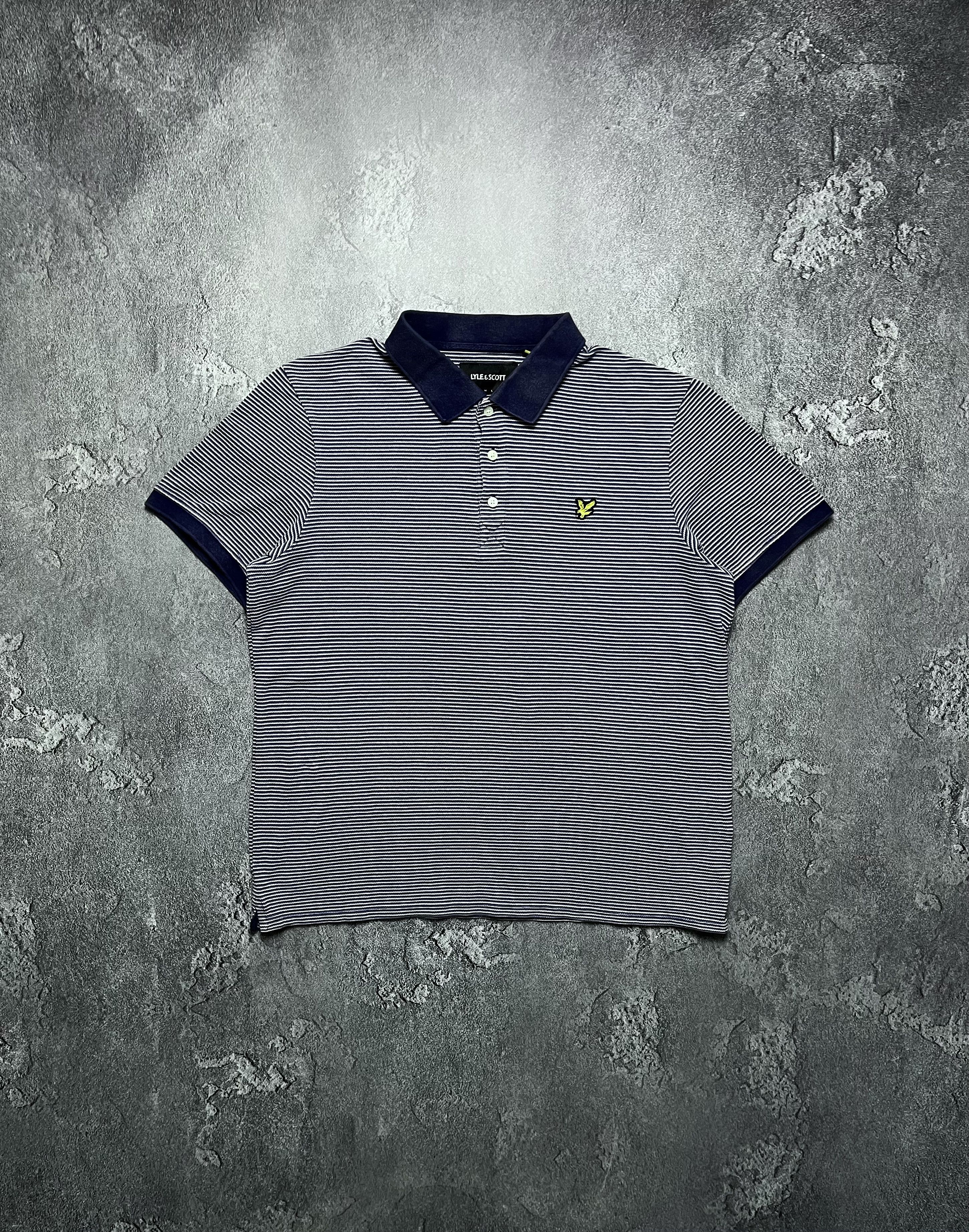 Lyle & Scott Vintage Polos Lyle & Scott Big Logo Striped Mens XL Size US XL / EU 56 / 4 - 1 Thumbnail