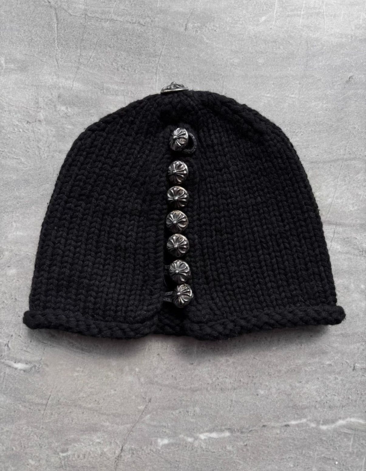 Chrome Hearts Chrome Hearts Cross Leather Multi-Silver Buckle Beanie Size ONE SIZE - 1 Thumbnail