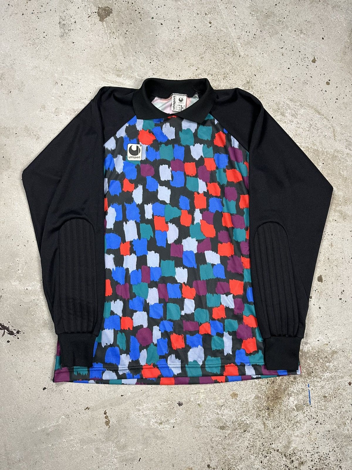 Vintage Vintage 90s UhlSport GK Template Jersey #1 Goalkepper Size US XXL / EU 58 / 5 - 1 Thumbnail