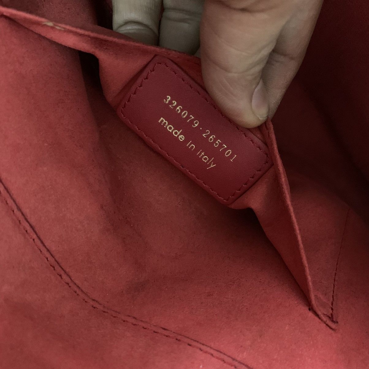 Saint Laurent Paris Saint Laurent Red Leather Dinner Bag Size ONE SIZE - 13 Thumbnail