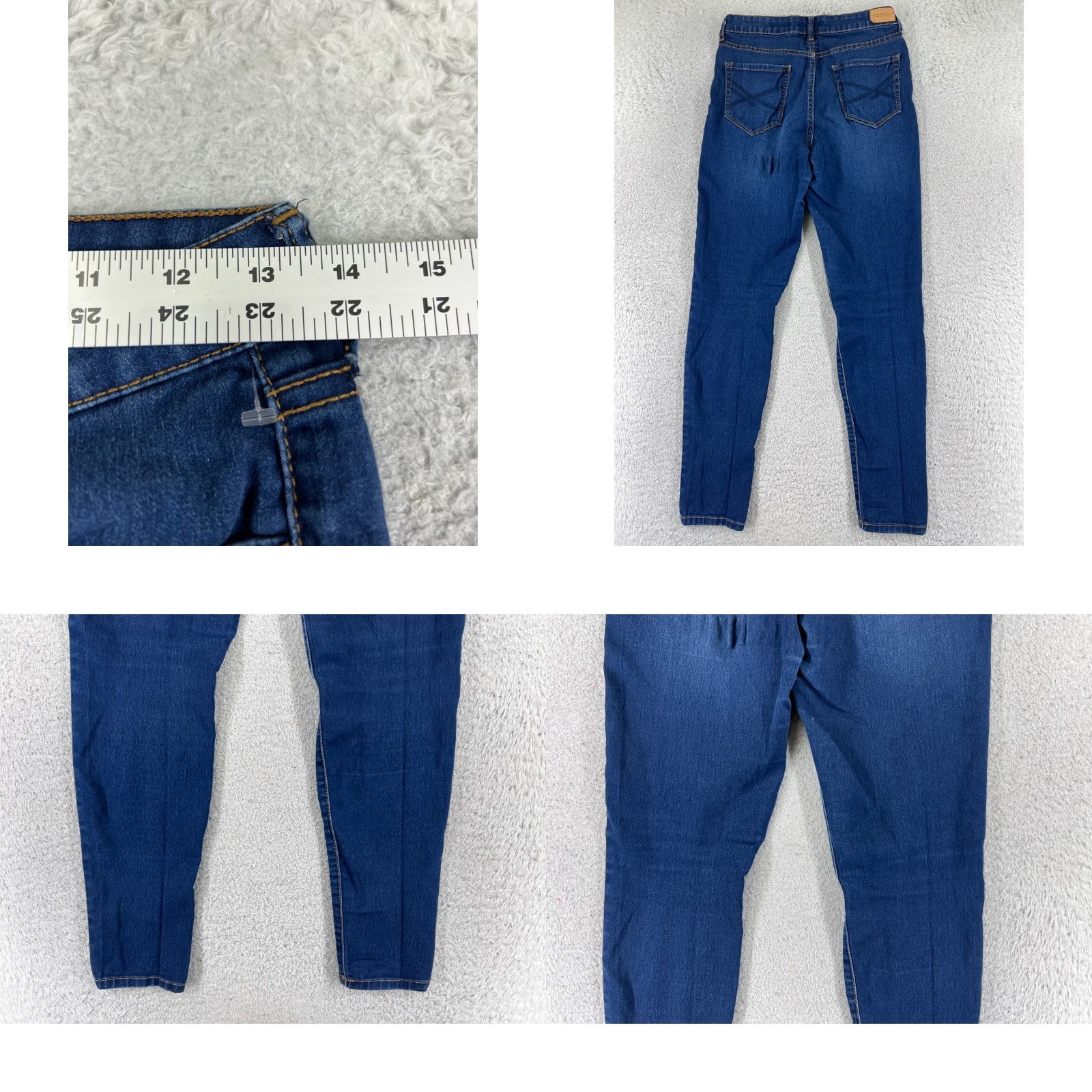 Vintage Aéropostale Jeans Womens 6 Long Blue High Waisted Jegging Cotton Blend 25x28 Denim Stretch 5-Pocket Mens Women Girls? Wait. Size 28" / US 6 / IT 42 - 9 Thumbnail