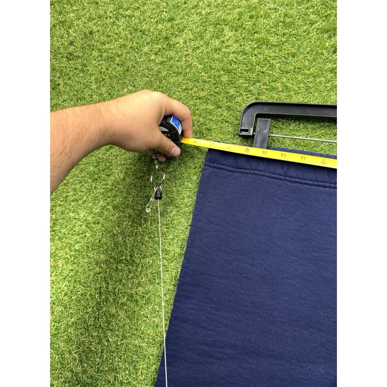 Russell Athletic VINTAGE Russell Athletic Sweatpants Mens L Blue Drawstring Cuffed Jogger Pants Size US 33 - 3 Thumbnail