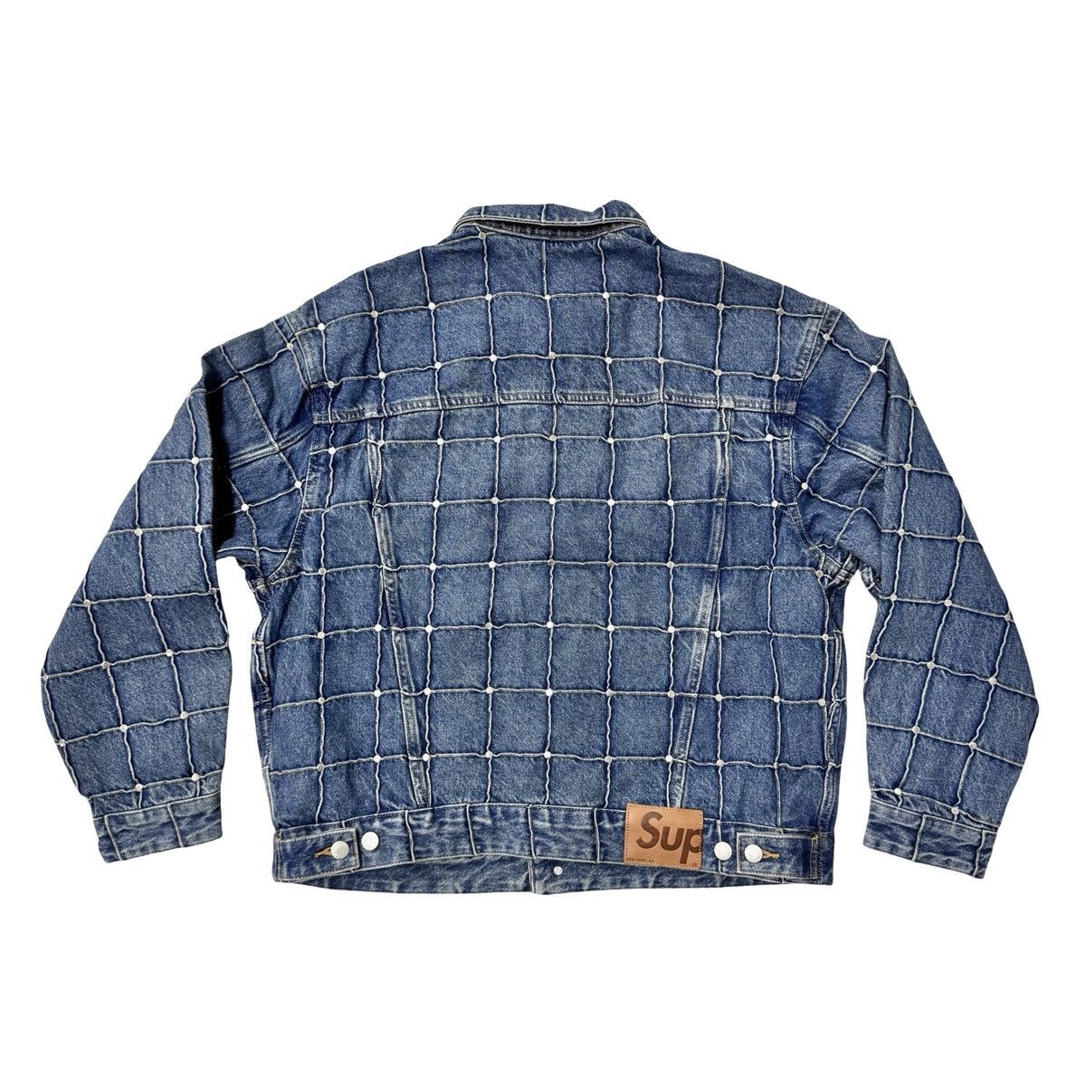 Supreme Supreme Studded Seam Denim Trucker Jacket Size US M / EU 48-50 / 2 - 2 Thumbnail