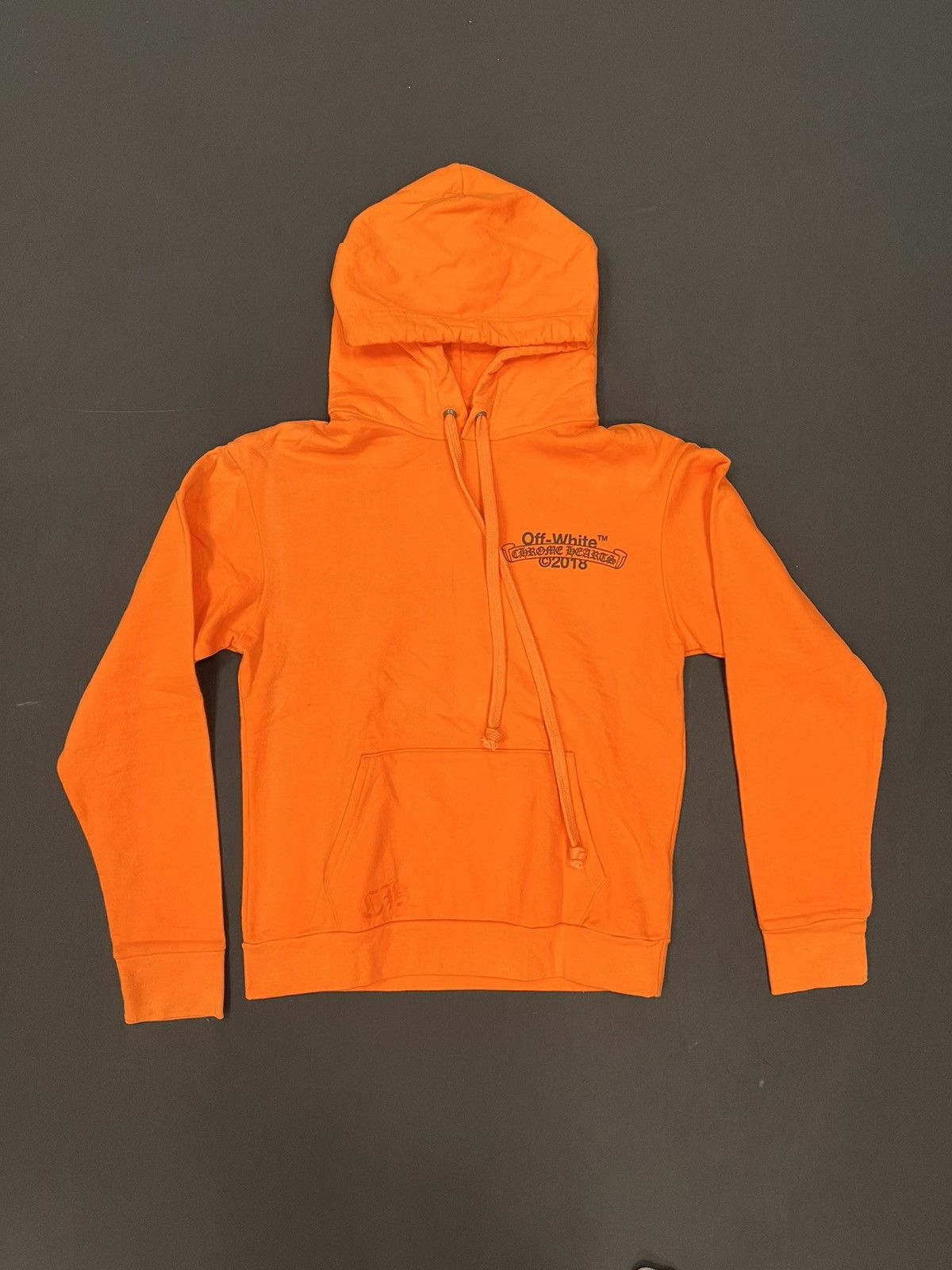 Chrome Hearts Chrome Hearts x Off-White Scroll Orange Hoodie Size US XS / EU 42 / 0 - 2 Thumbnail
