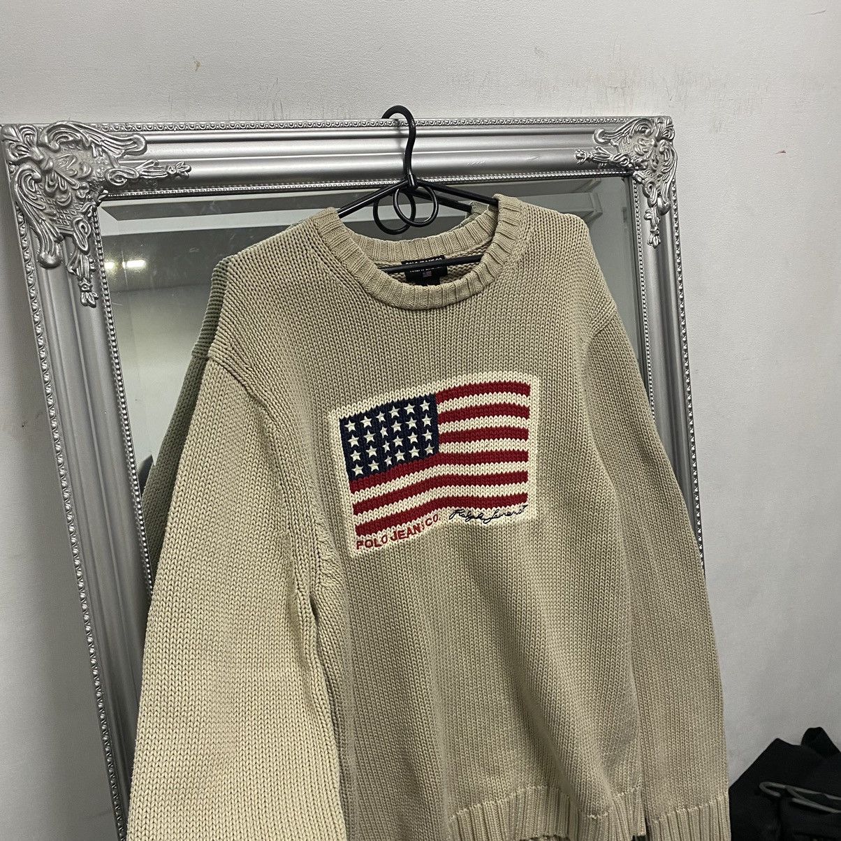 Polo Ralph Lauren Polo Ralph Lauren Sweater USA flag vintage Size US L / EU 52-54 / 3 - 4 Thumbnail