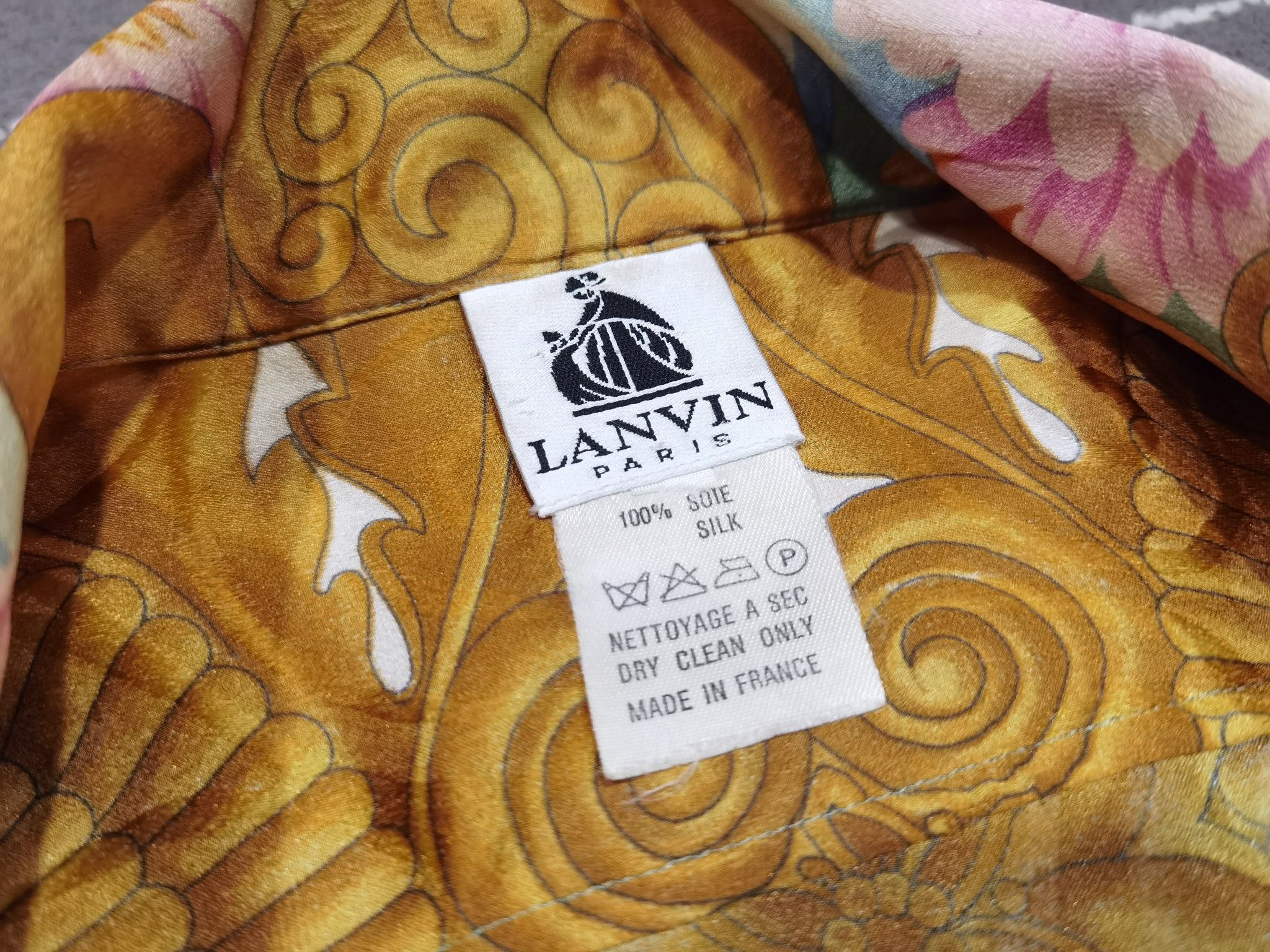 Lanvin LANVIN PARIS vintage luxury silk M 7118 Size M / US 6-8 / IT 42-44 - 9 Thumbnail
