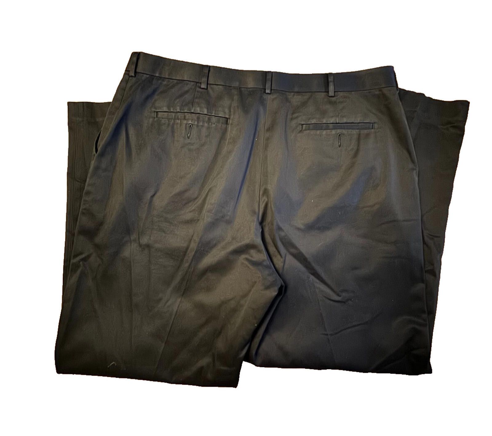 Xlarge XLA Pima Cotton Black Dress Pants Mens 40 x 30 Size 40" / US 18 - 3 Thumbnail