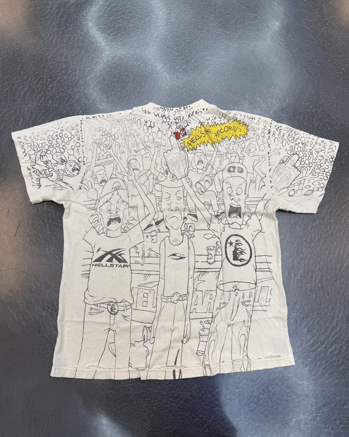 HELLSTAR Hellstar Beevus & Butthead T-Shirt Size US M / EU 48-50 / 2 - 6 Thumbnail