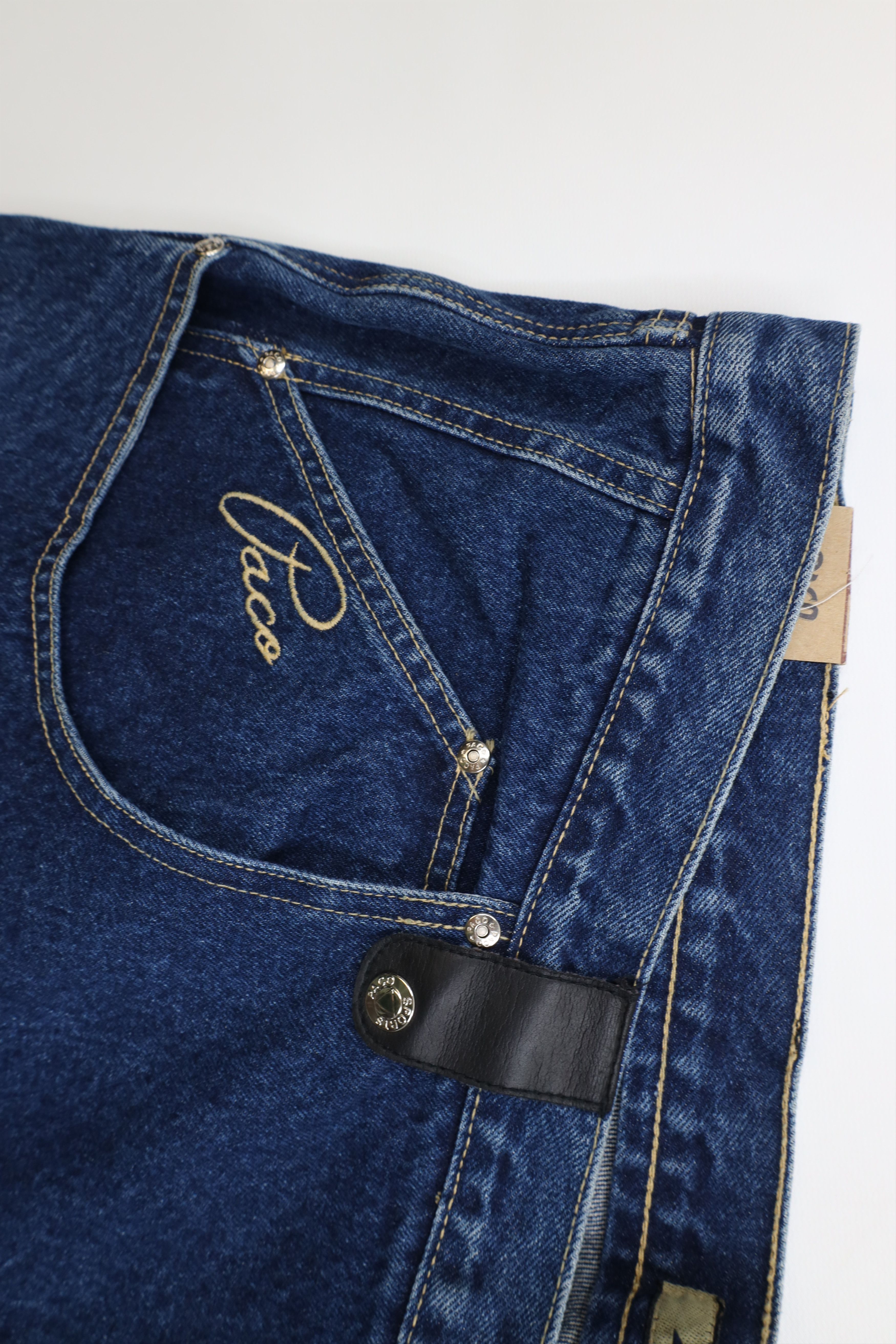 Vintage Deadstock Vintage 90s Paco Sport Hop Wide Leg Denim Jeans Size US 44 / EU 60 - 7 Thumbnail