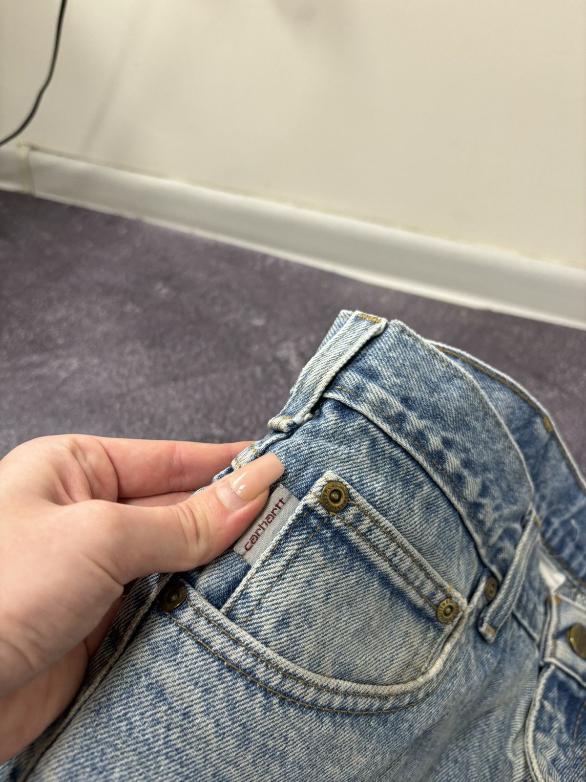 Carhartt Vintage Carhartt Relaxed Fit Blue Work Denim Hype Jeans Size US 38 / EU 54 - 11 Thumbnail