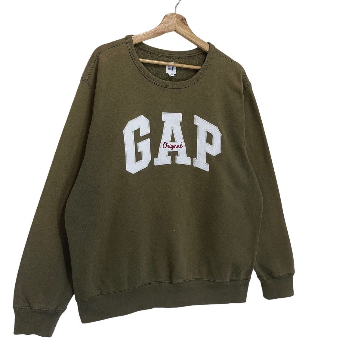 Gap RIOT💥GAP BIG LOGO EMBROIDERED CREWNECK SWEATSHIRT Size US XL / EU 56 / 4 - 2 Thumbnail