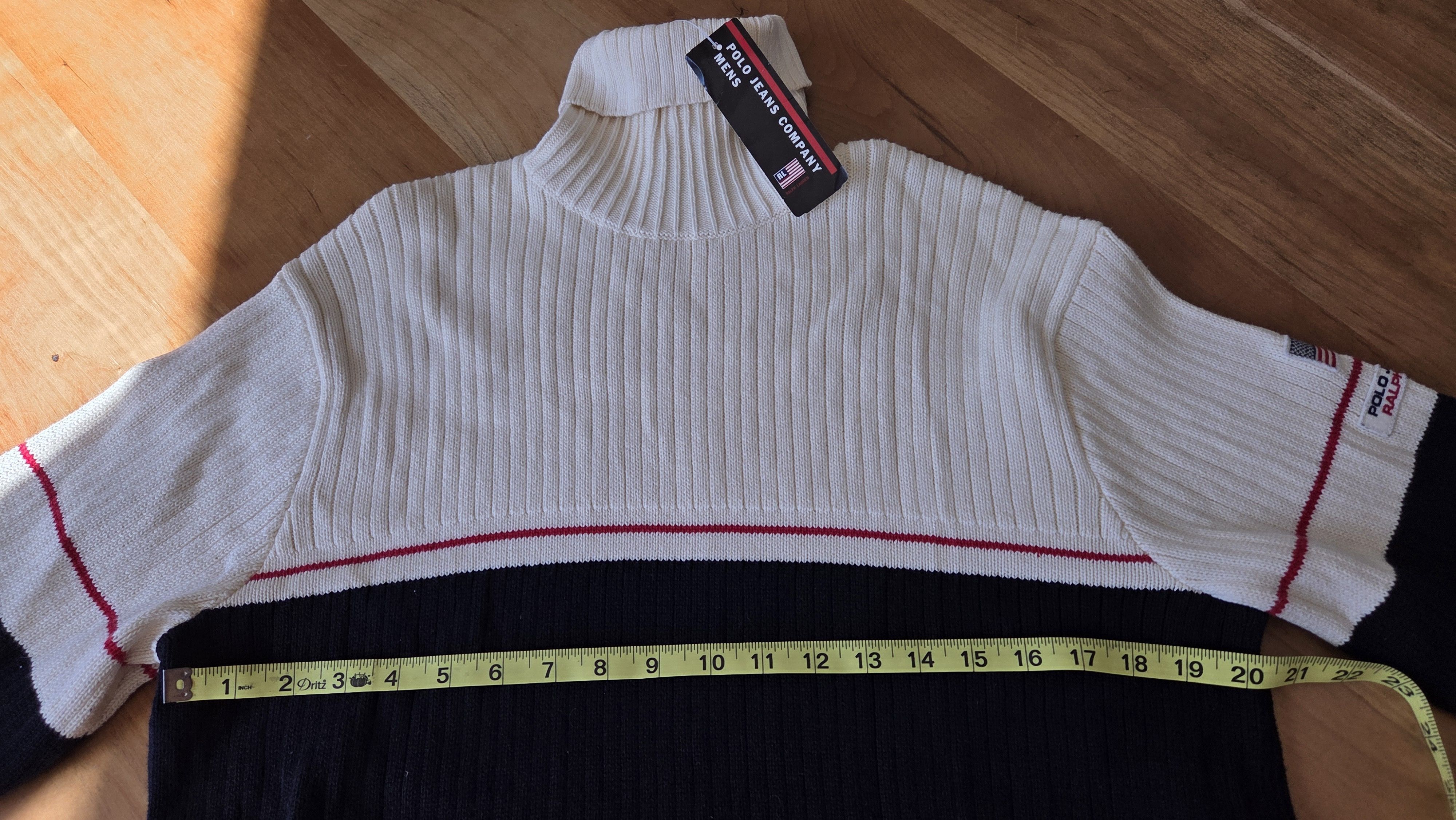 Polo Ralph Lauren Polo Ralph Lauren Vintage 1990s Turtleneck Sweater Size US M / EU 48-50 / 2 - 2 Thumbnail