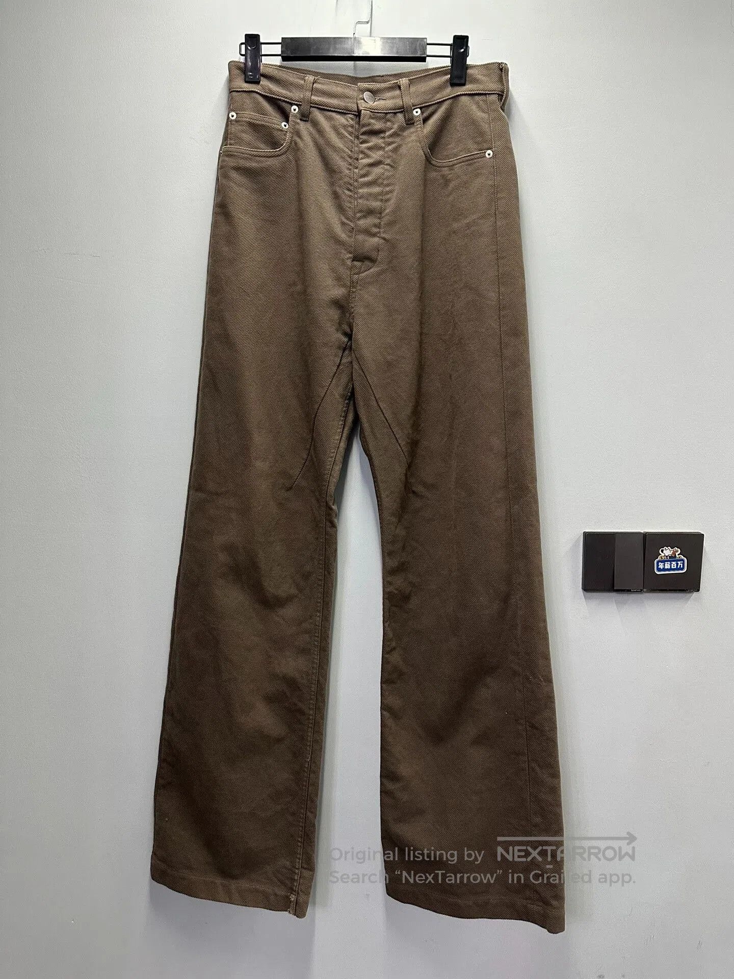 Rick Owens Brown Geth Denim Pants 24FW.