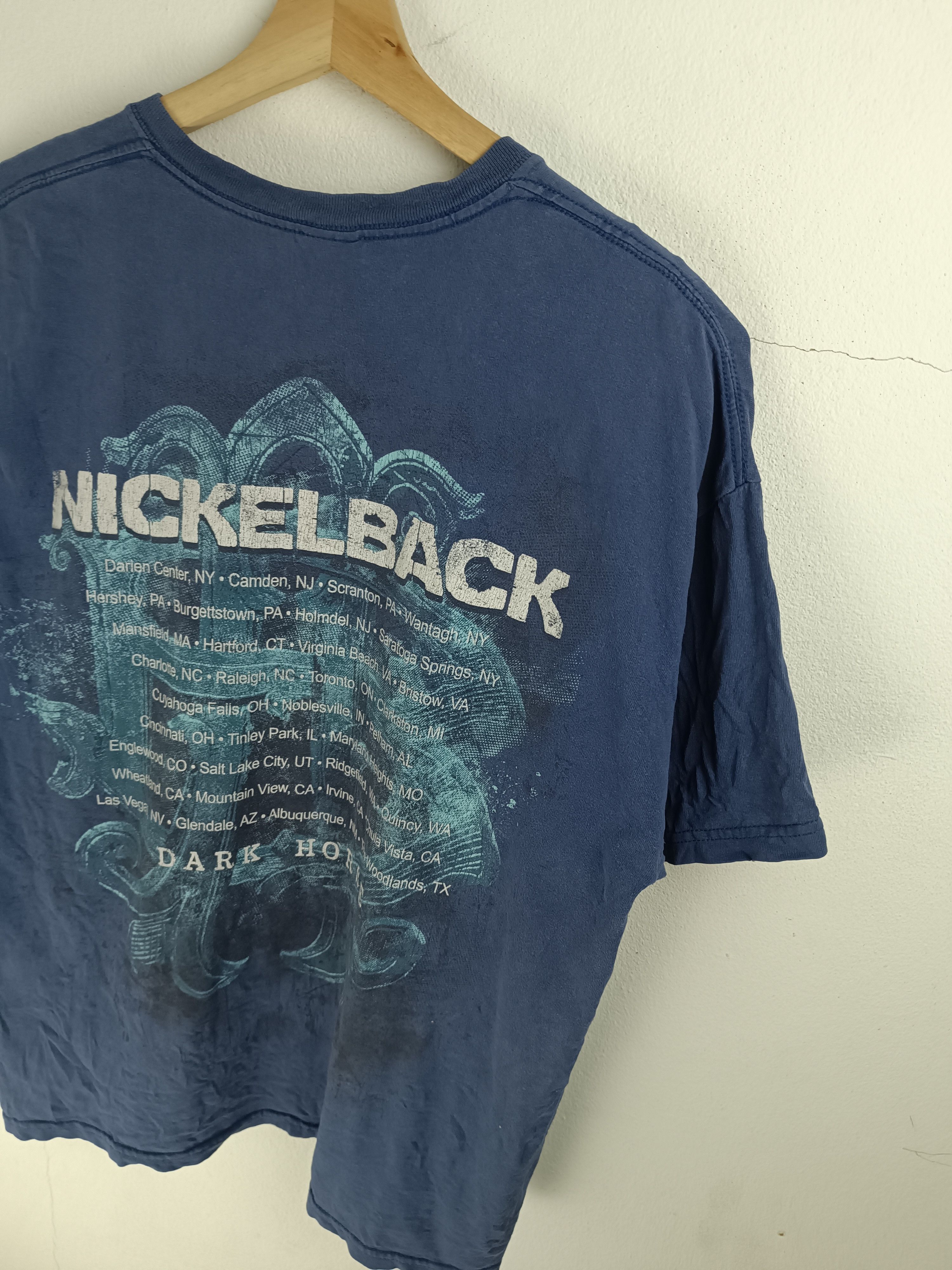 Vintage VINTAGE '08 NICKELBACK DARK HORSE TOUR staind bizkit korn Size US XL / EU 56 / 4 - 16 Thumbnail