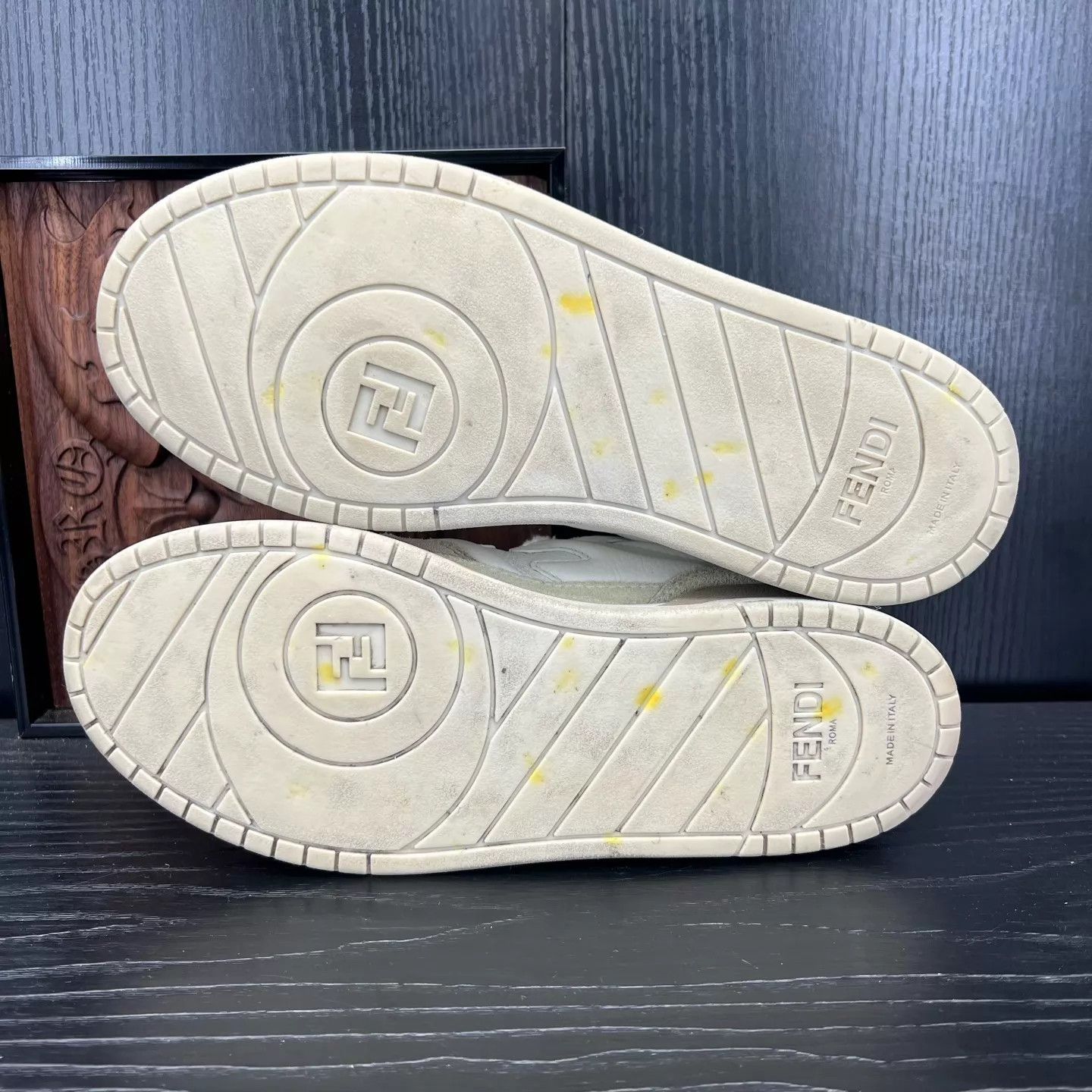 Fendi Fendi Match White & Gray 37 New With Box Size US 6.5 / IT 36.5 - 5 Thumbnail