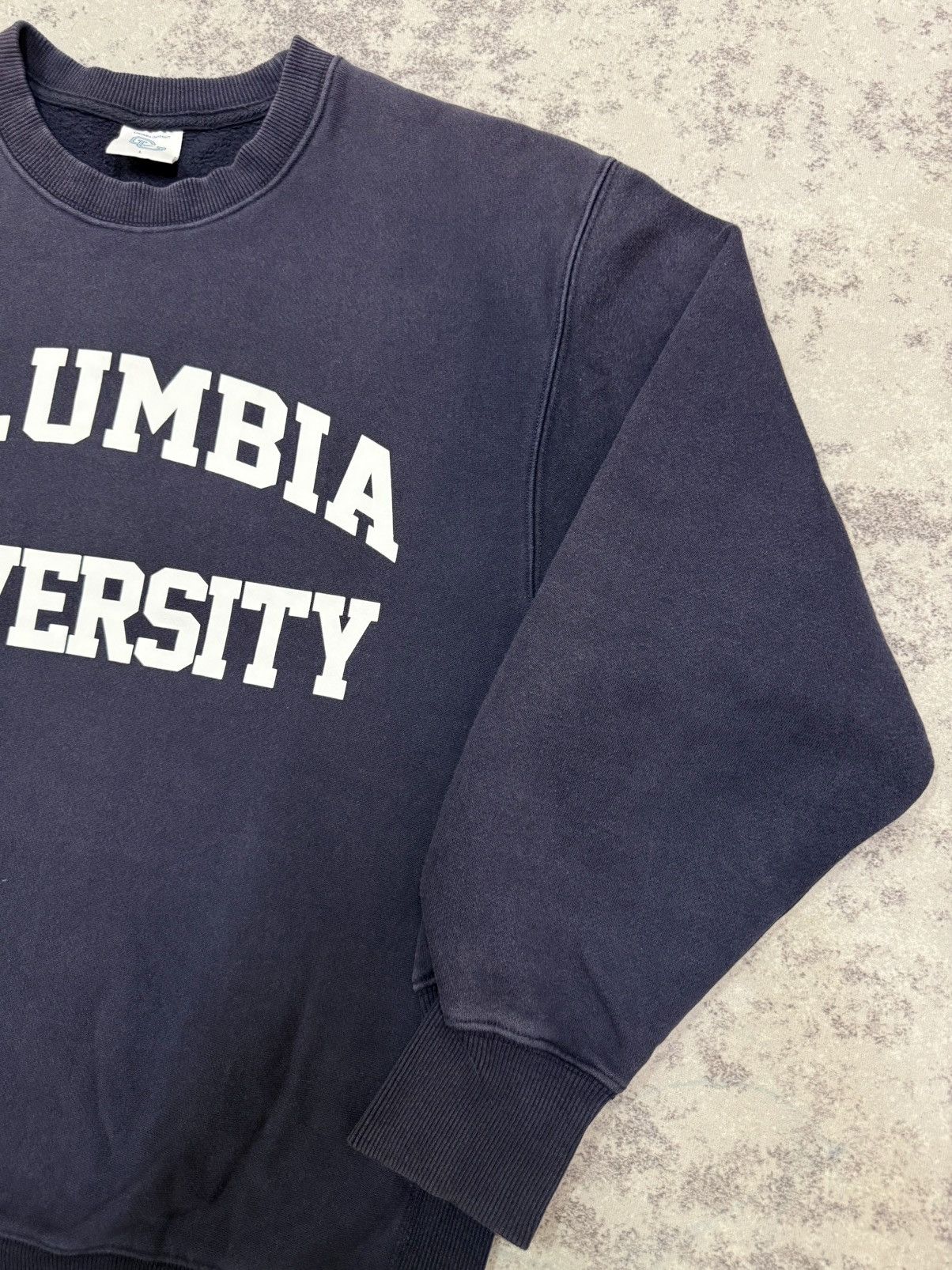 GU Columbia University X Gu Spellout Biglogo Sweatshirt Size US L / EU 52-54 / 3 - 5 Thumbnail