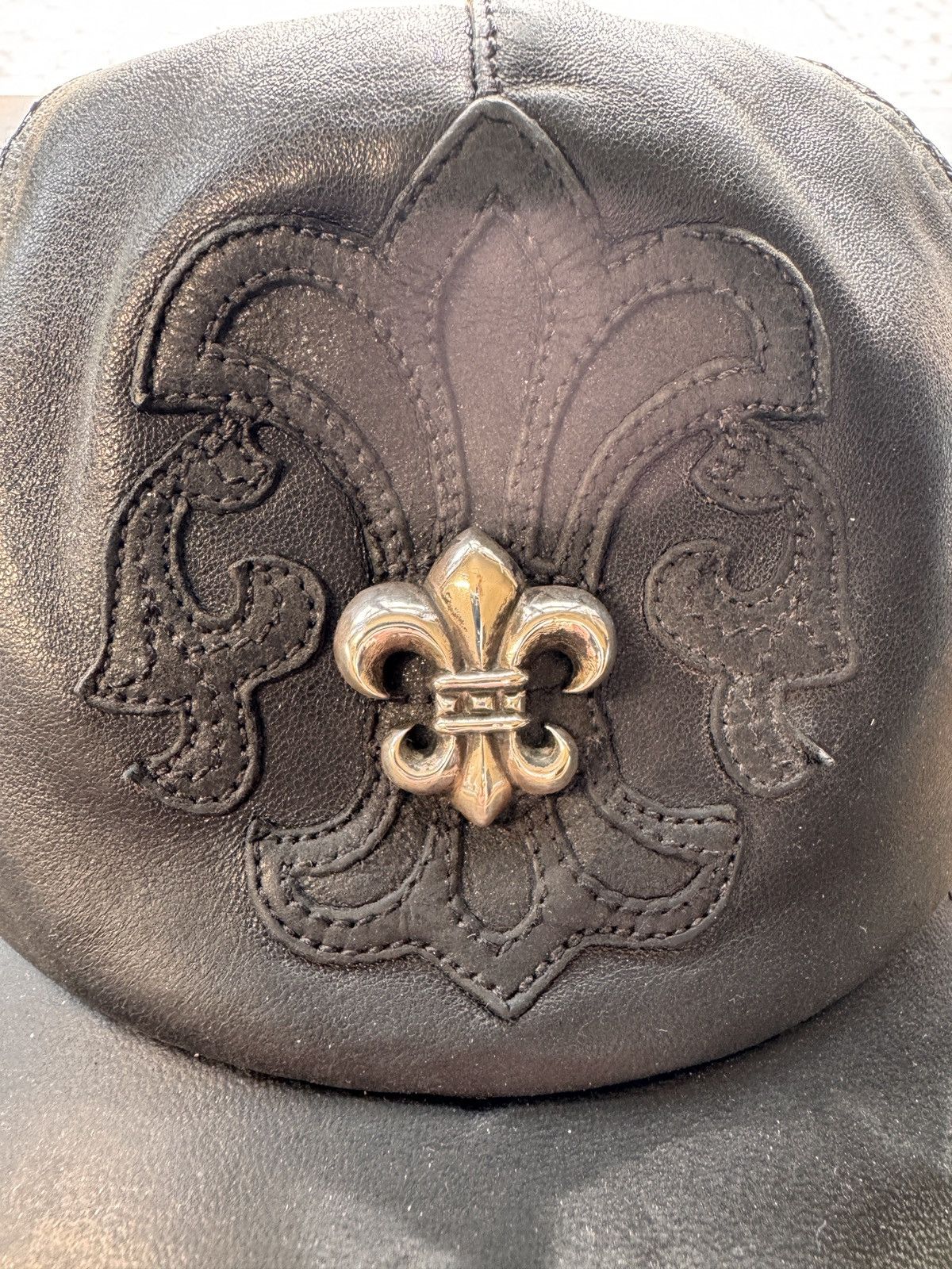 Chrome Hearts Chrome Hearts leather & mesh baseball hat Size ONE SIZE - 19 Thumbnail